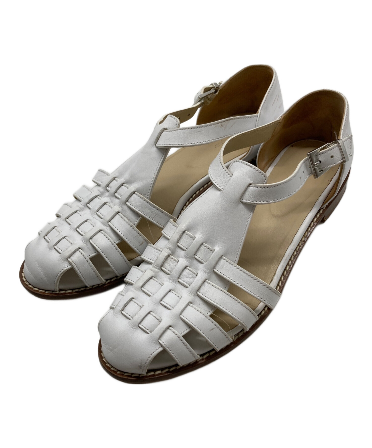 美品 steven alan スティーブンアラン サンダル グルカサンダル 黒 中古・古着通販】STEVEN ALAN (スティーブンアラン) グルカサンダル