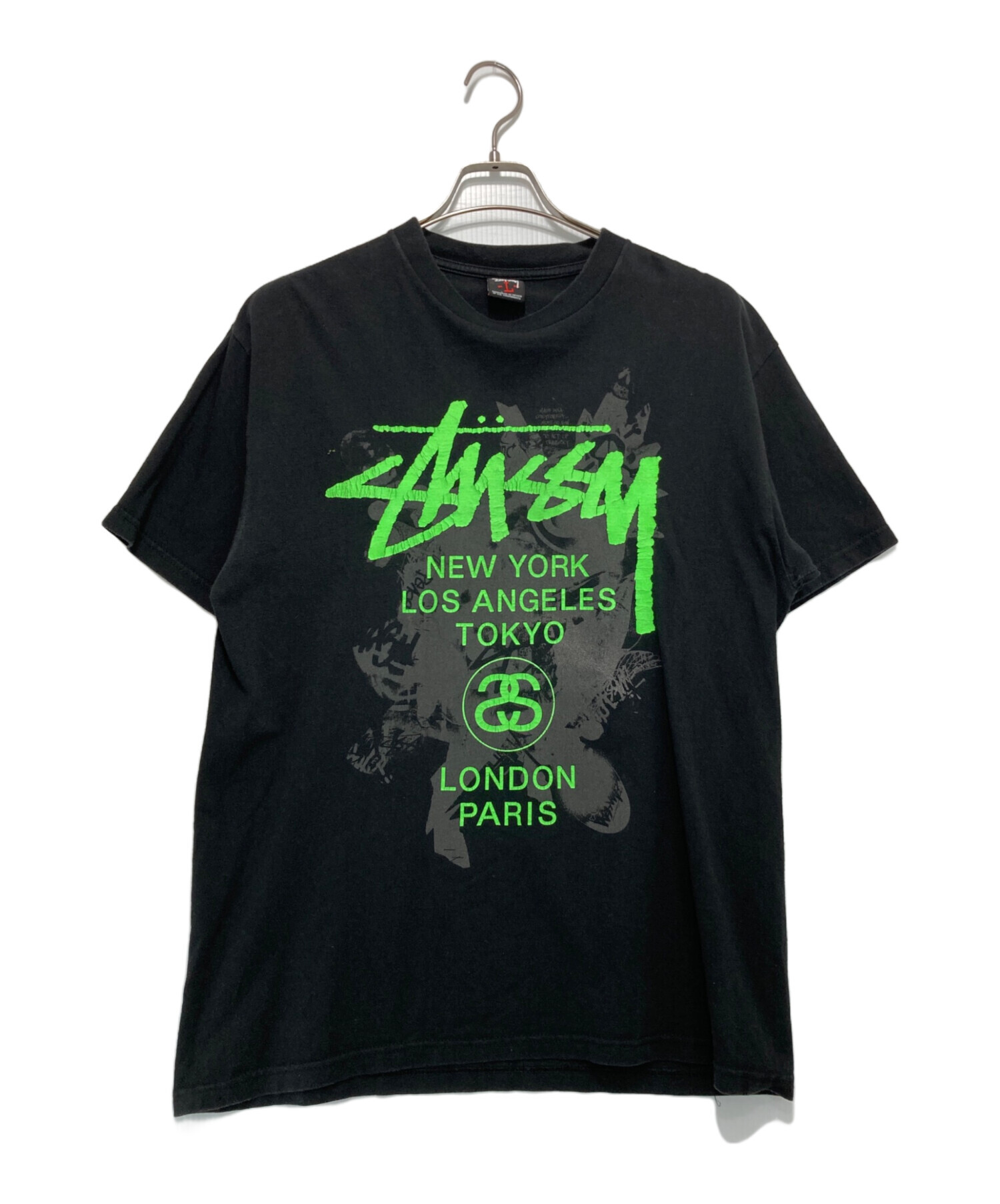 中古・古着通販】stussy (ステューシー) WORLD TOUR TEE グリーン 
