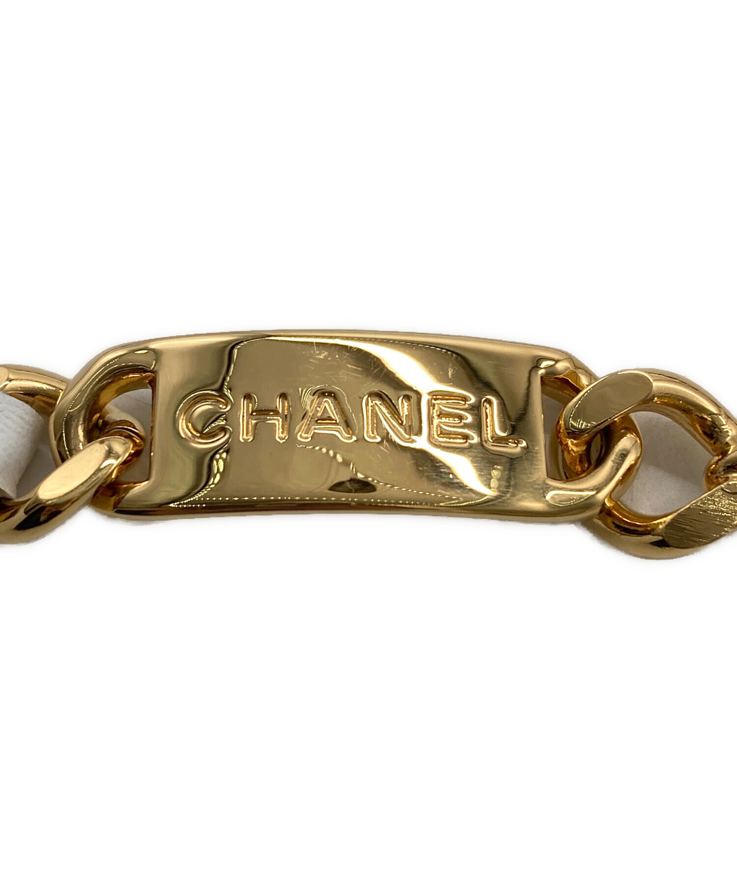 中古・古着通販】CHANEL (シャネル) メダリオンレザーチェーンベルト