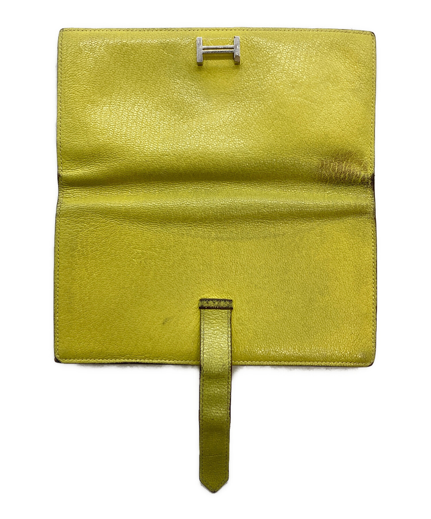 中古・古着通販】HERMES (エルメス) ベアンスフレ/長財布 イエロー  