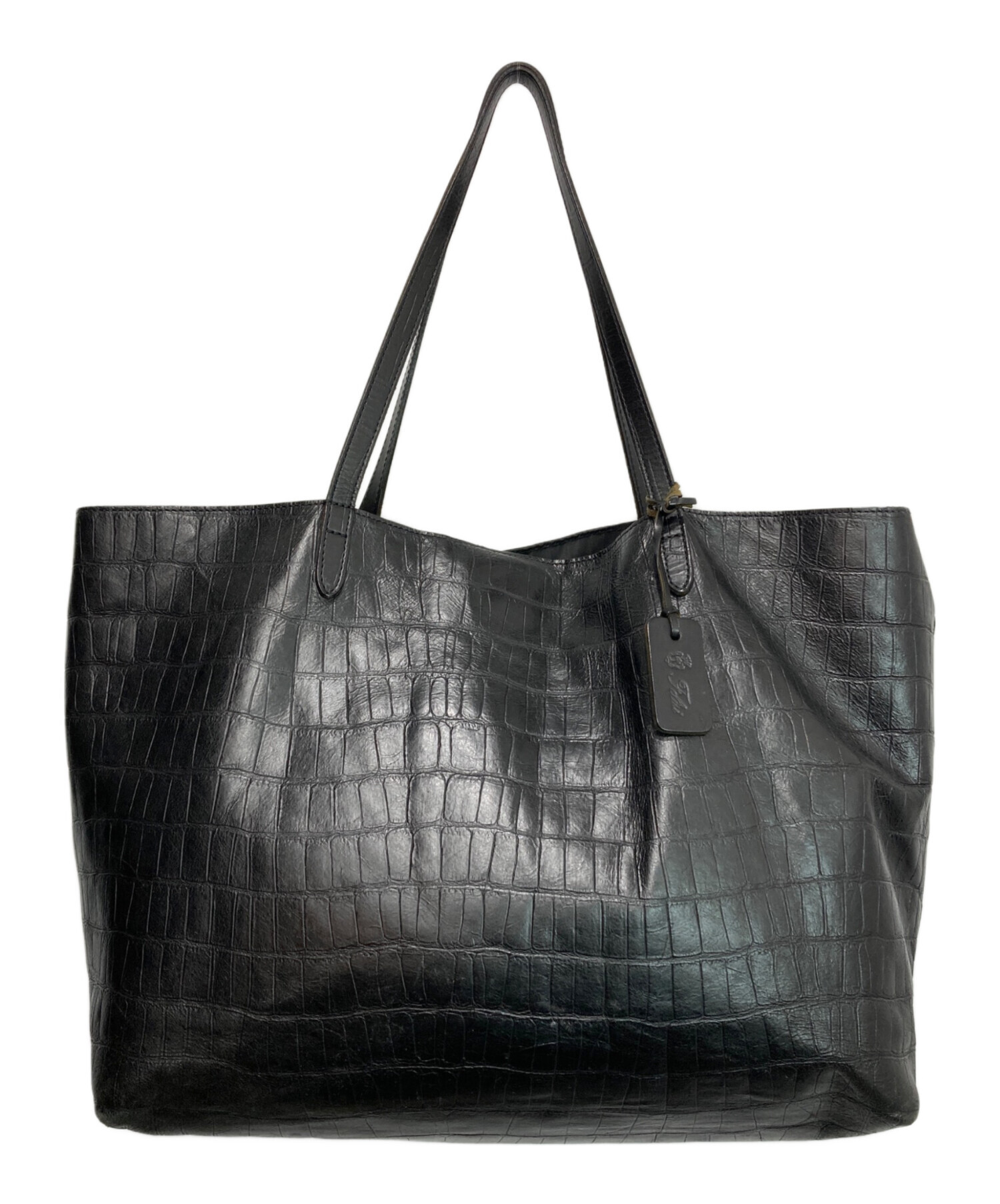 中古・古着通販】Felisi (フェリージ) クロコ型押しトートバッグ