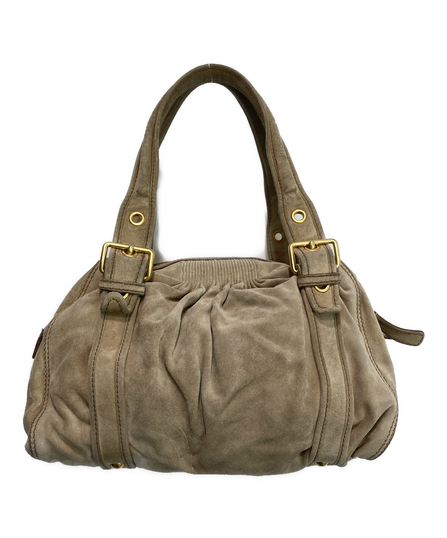 中古・古着通販】MIU MIU (ミュウミュウ) スエードレザートート 中古・古着通販】MIU MIU (ミュウミュウ) スエードレザートート
