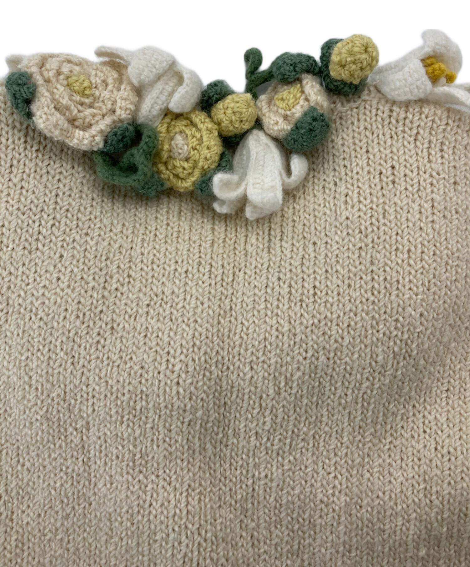 PINKHOUSE 3Dニットモヘヤカーディガン Fサイズ ベージュ 花柄 PINKHOUSE 3Dニットモヘヤカーディガン Fサイズ ベージュ 花柄 - メルカリ