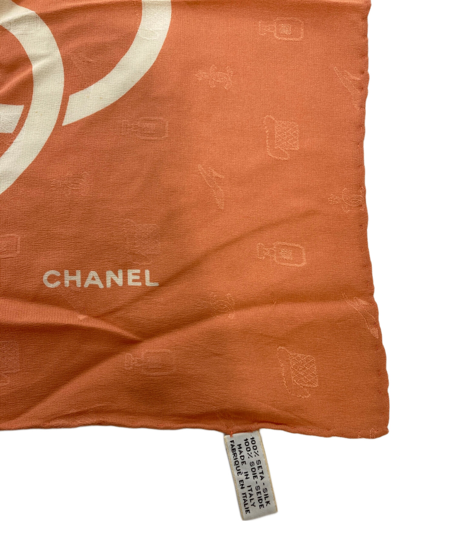 中古・古着通販】CHANEL (シャネル) ココマーク総柄シルクスカーフ