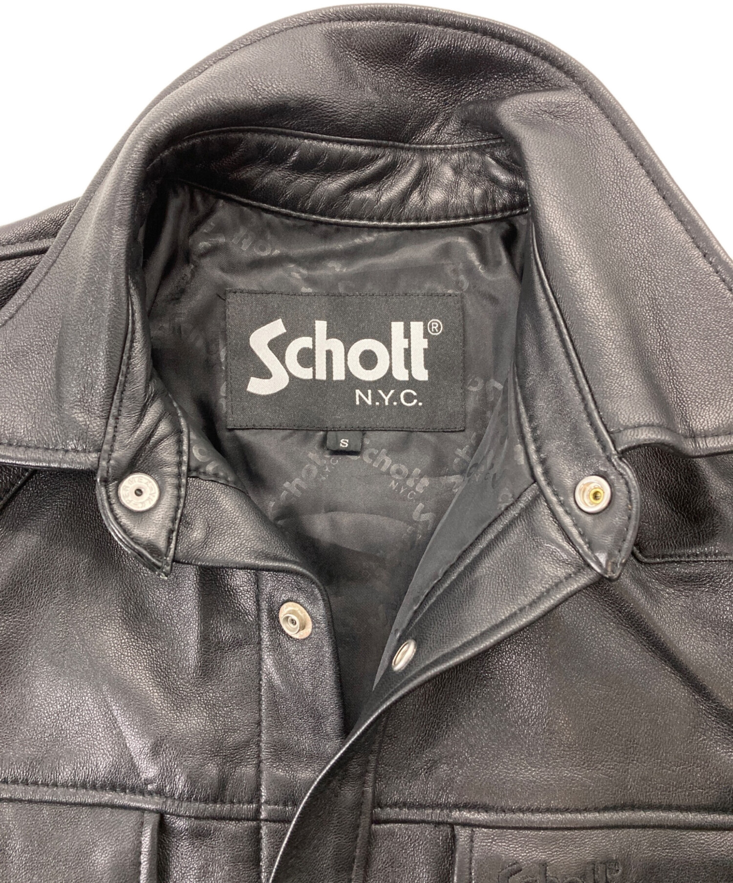 中古・古着通販】Schott (ショット) ラムレザーシャツジャケット