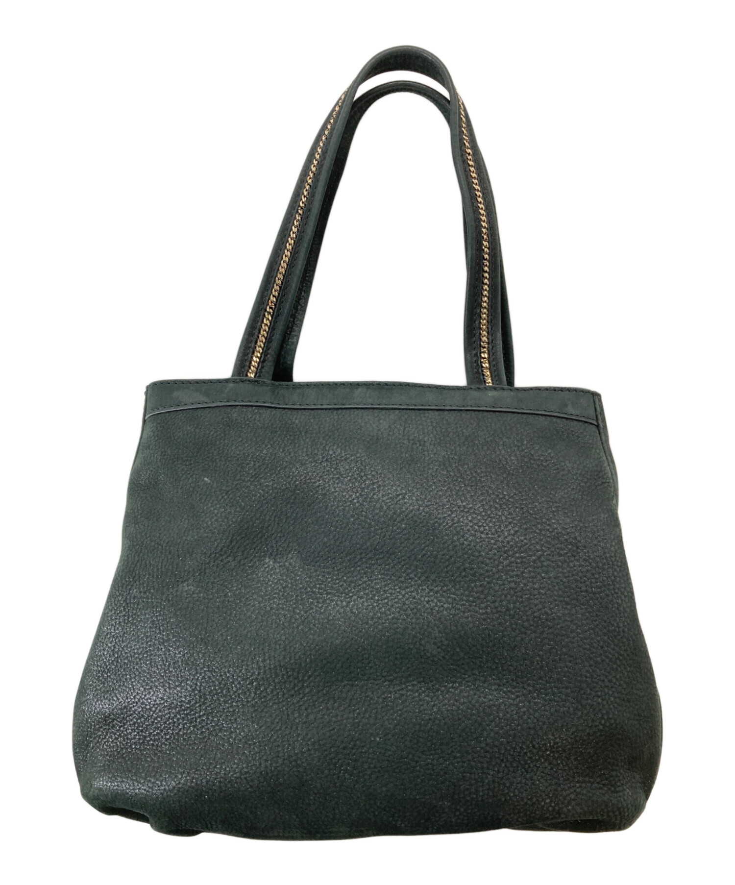 中古・古着通販】FENDI (フェンディ) FFロゴプレートレハンドバッグ 
