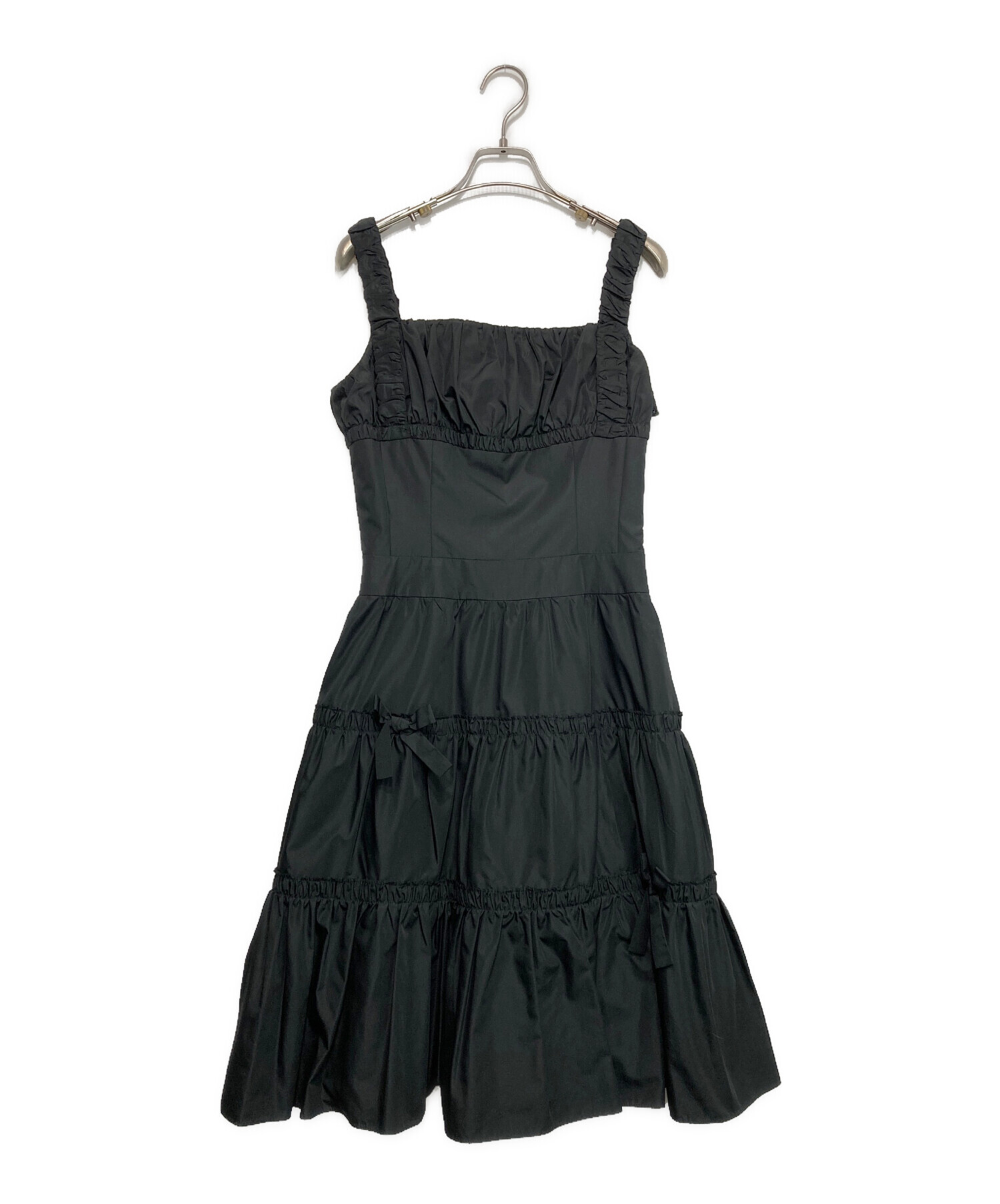 すう　リボンリボンワンピース yori ヨリ ブラック　36 楽天市場】ヨリ yori 22AW セレモニーライン フォーマル リボン ドレス