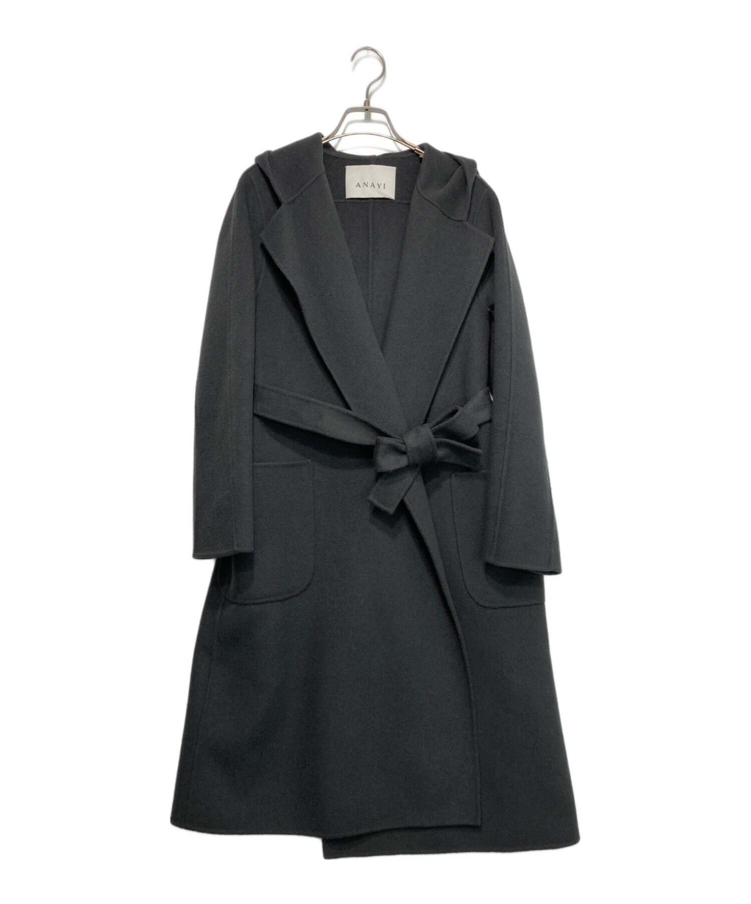 アナイ　ANAYI リバーシャルムフードコート ANAYI アナイ リバーシャルムフードコート リバーコート ウール