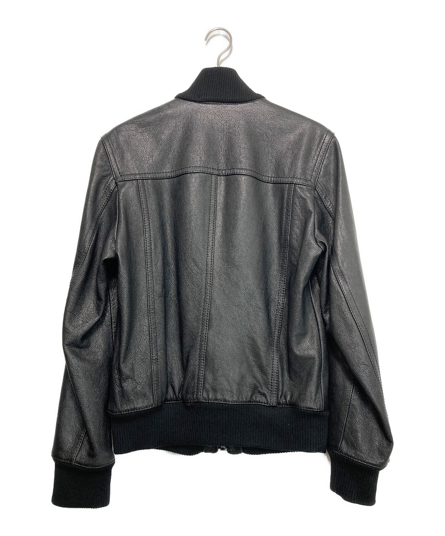 ドルチェ&ガッバーナ レザージャケット 革ジャン シープスキン 48 M 黒