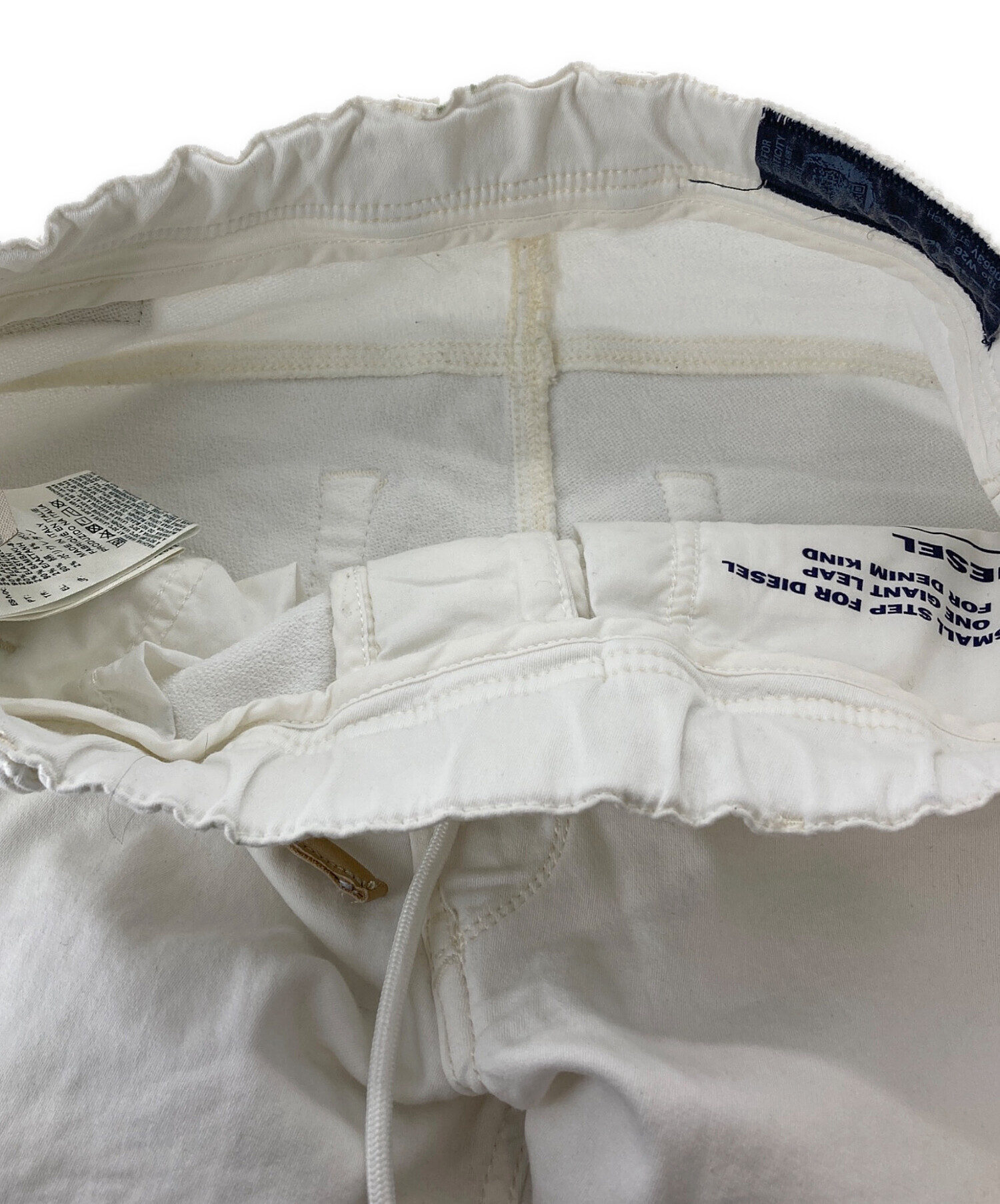 中古・古着通販】DIESEL (ディーゼル) ジョグパンツ ホワイト サイズ