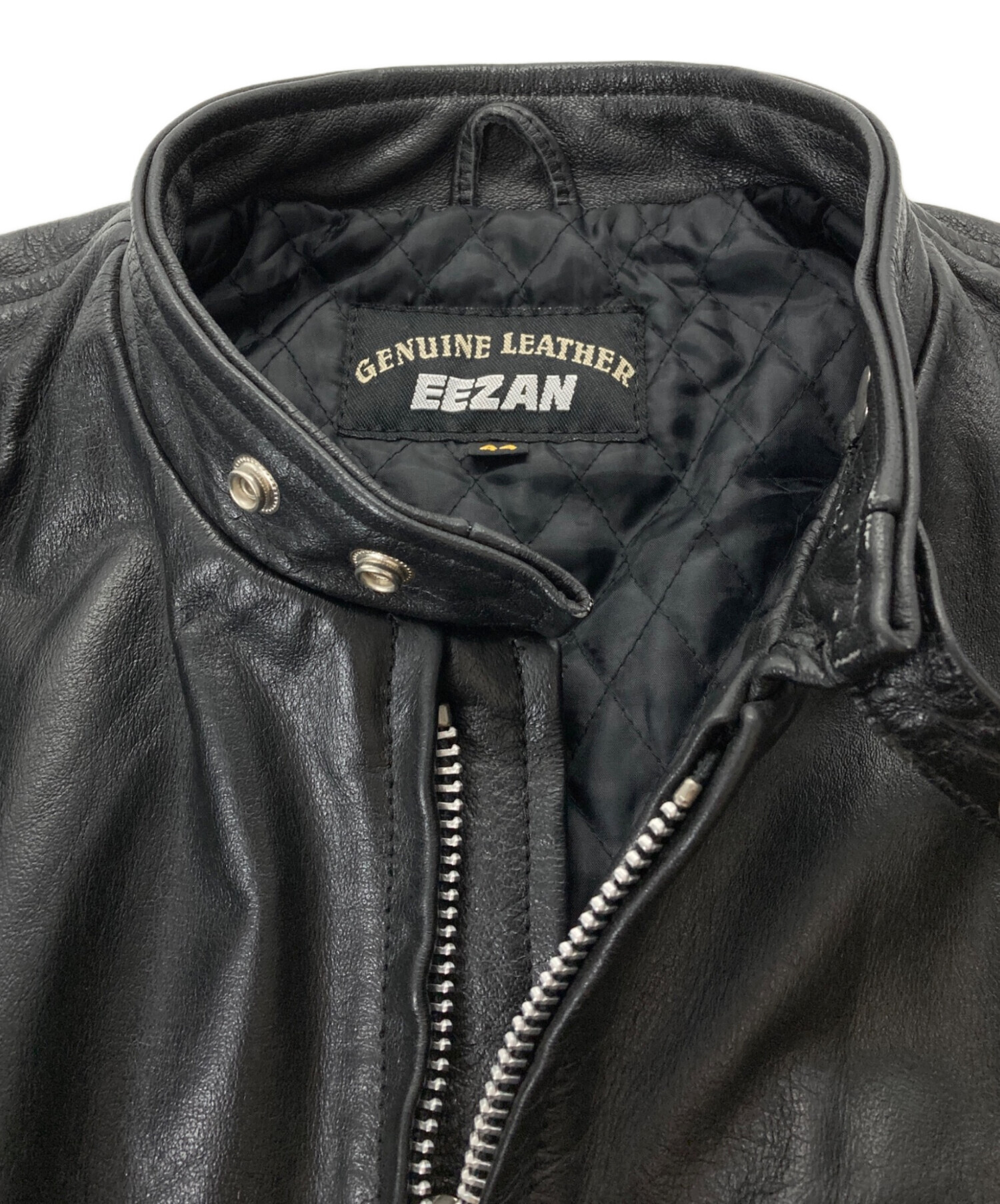 中古・古着通販】EEZAN (イーザン) レザーシングルライダース