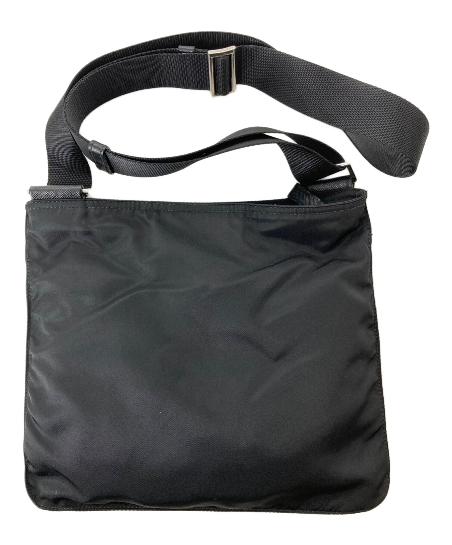 中古・古着通販】PRADA (プラダ) ナイロンショルダーバッグ ブラック