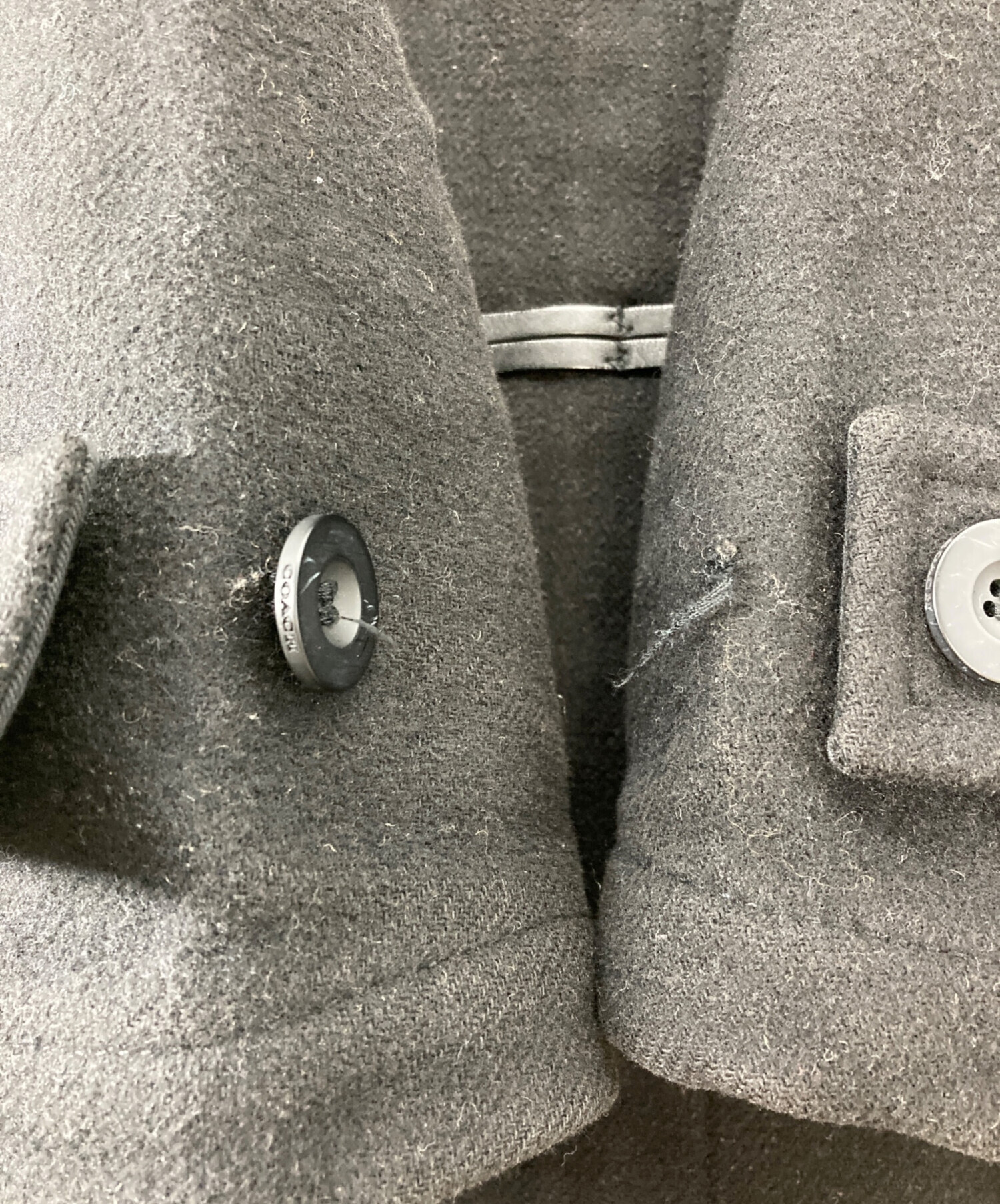 中古・古着通販】COACH (コーチ) ダッフルコート ブラック サイズ:S