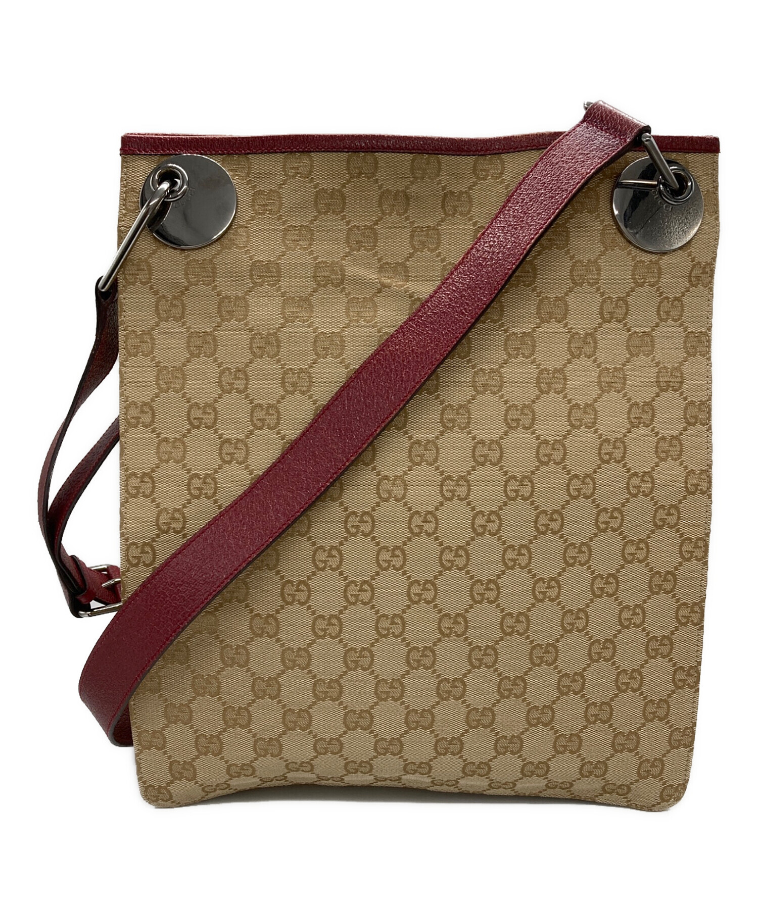 GUCCI GGキャンバス ショルダーバッグ 中型 グッチGGキャンバスショルダーバッグブラウン