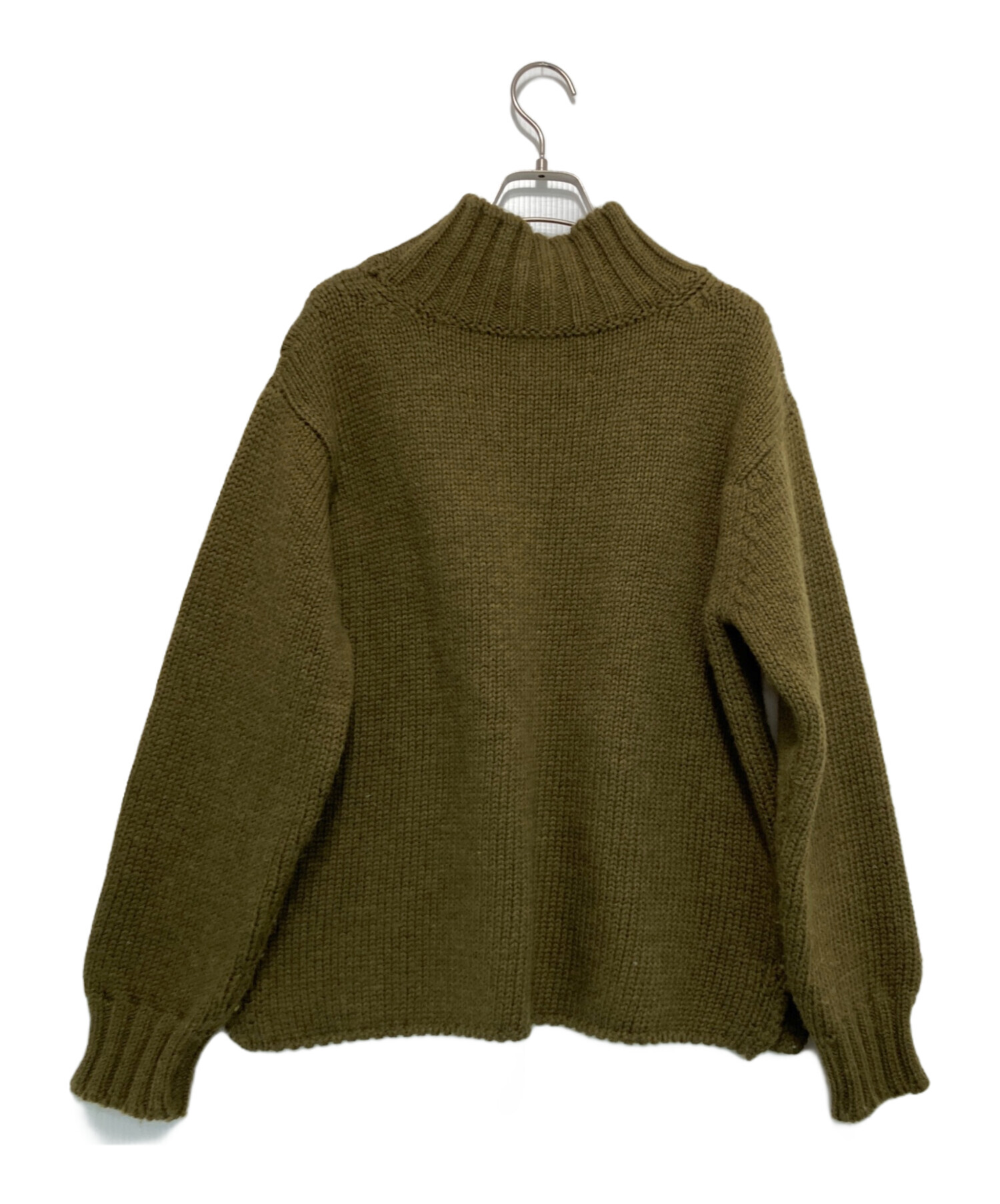 中古・古着通販】MHL (エムエイチエル) BRITISH WOOL KNIT オリーブ 