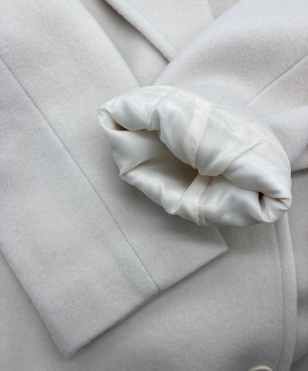 【未使用】マーキュリーデュオ　ウールチェスターコートホワイト今期も出てます 未使用】マーキュリーデュオ ウールチェスターコートホワイト今期も出