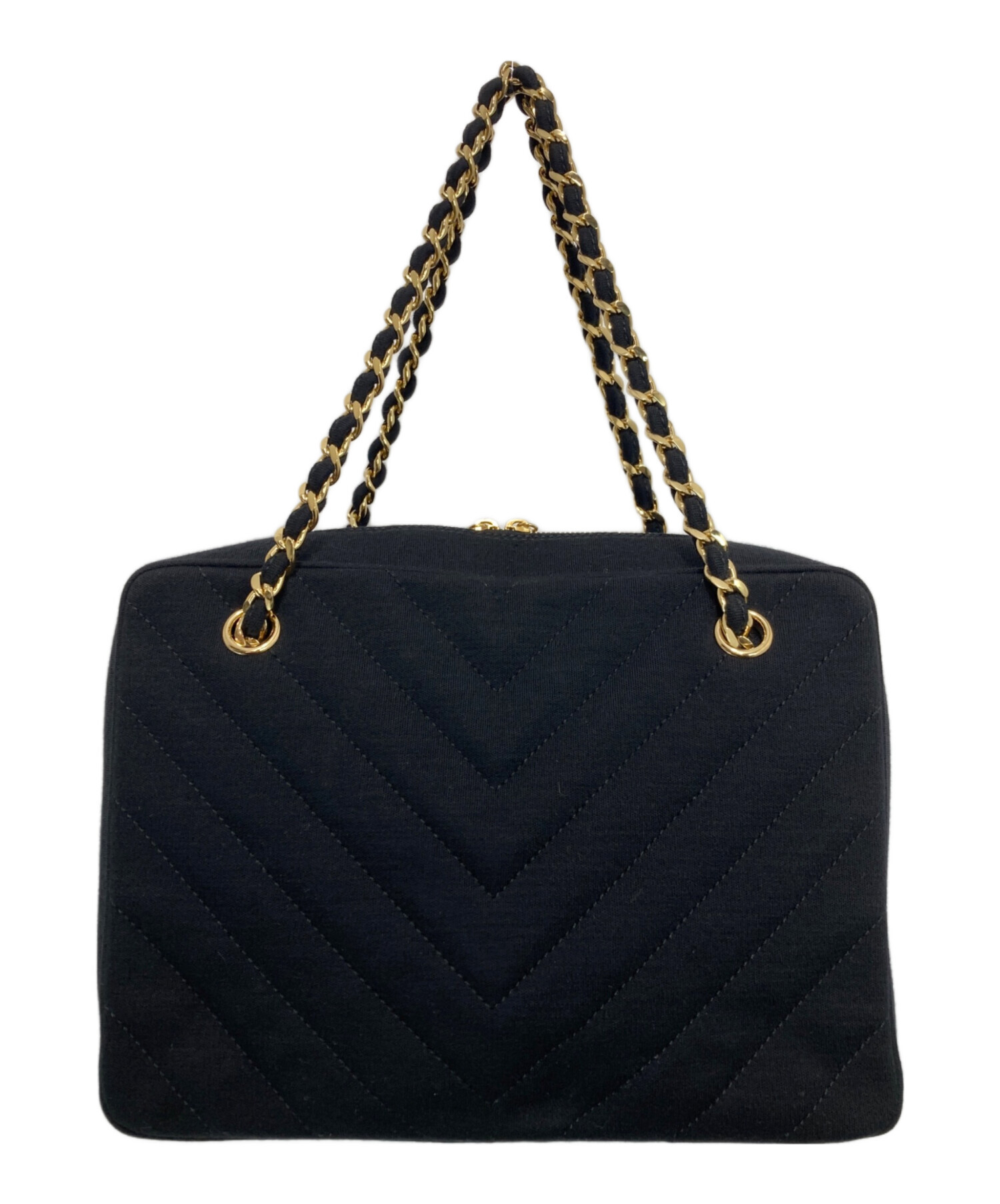 中古・古着通販】CHANEL (シャネル) Vステッチコットン ココマーク 