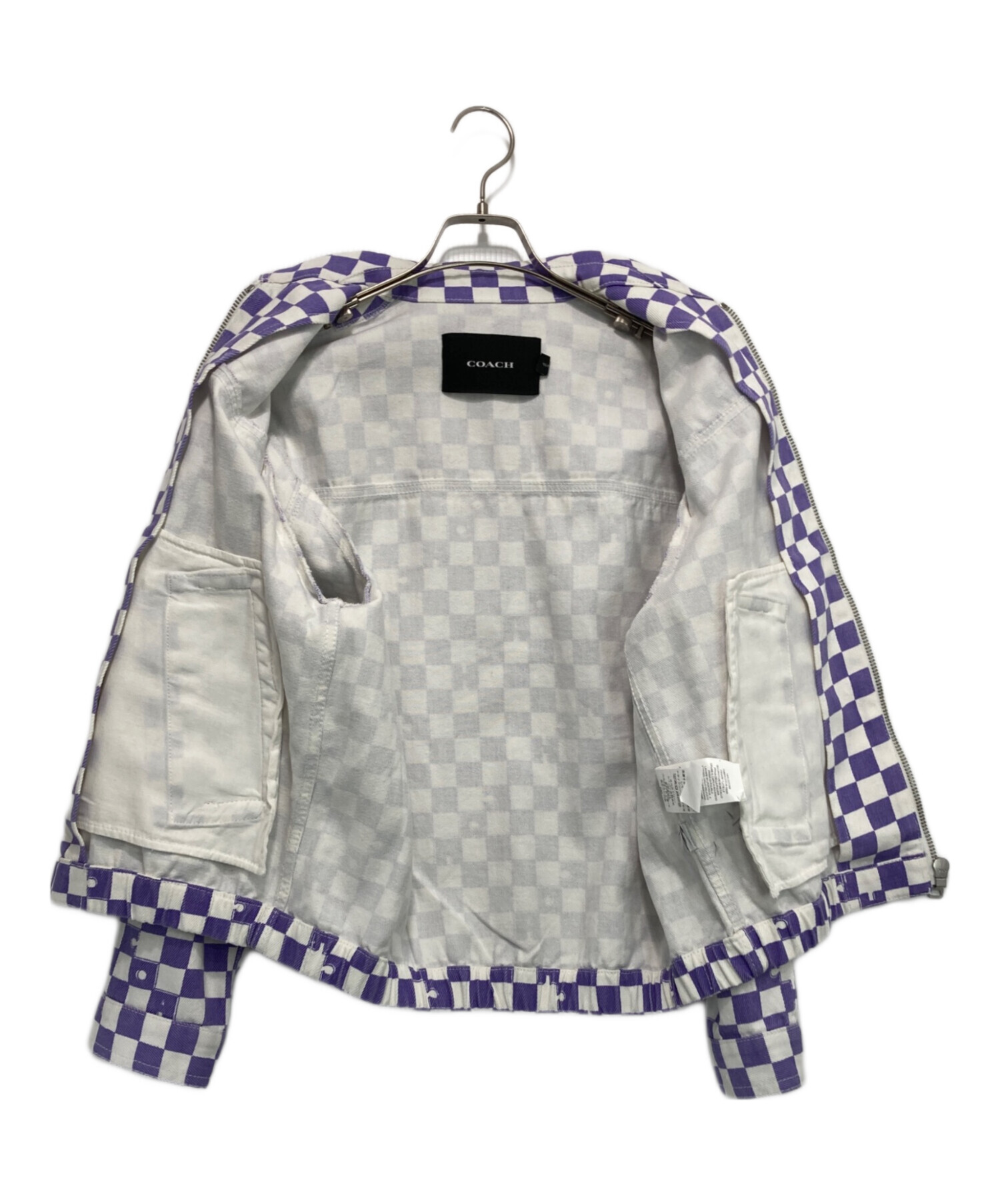 中古・古着通販】COACH (コーチ) チェッカーボードデニムジャケット