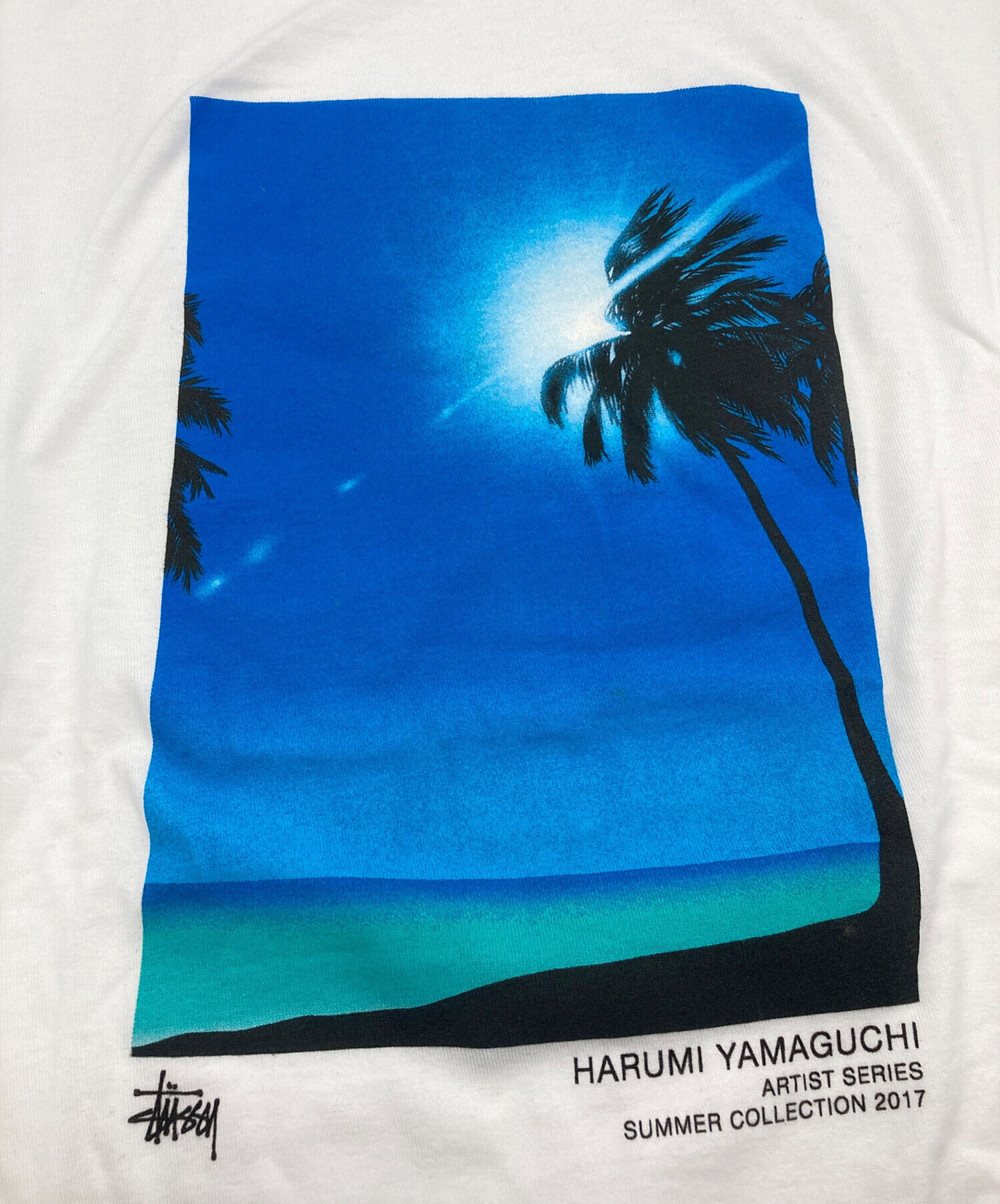 中古・古着通販】stussy (ステューシー) プリントTシャツ ホワイト 