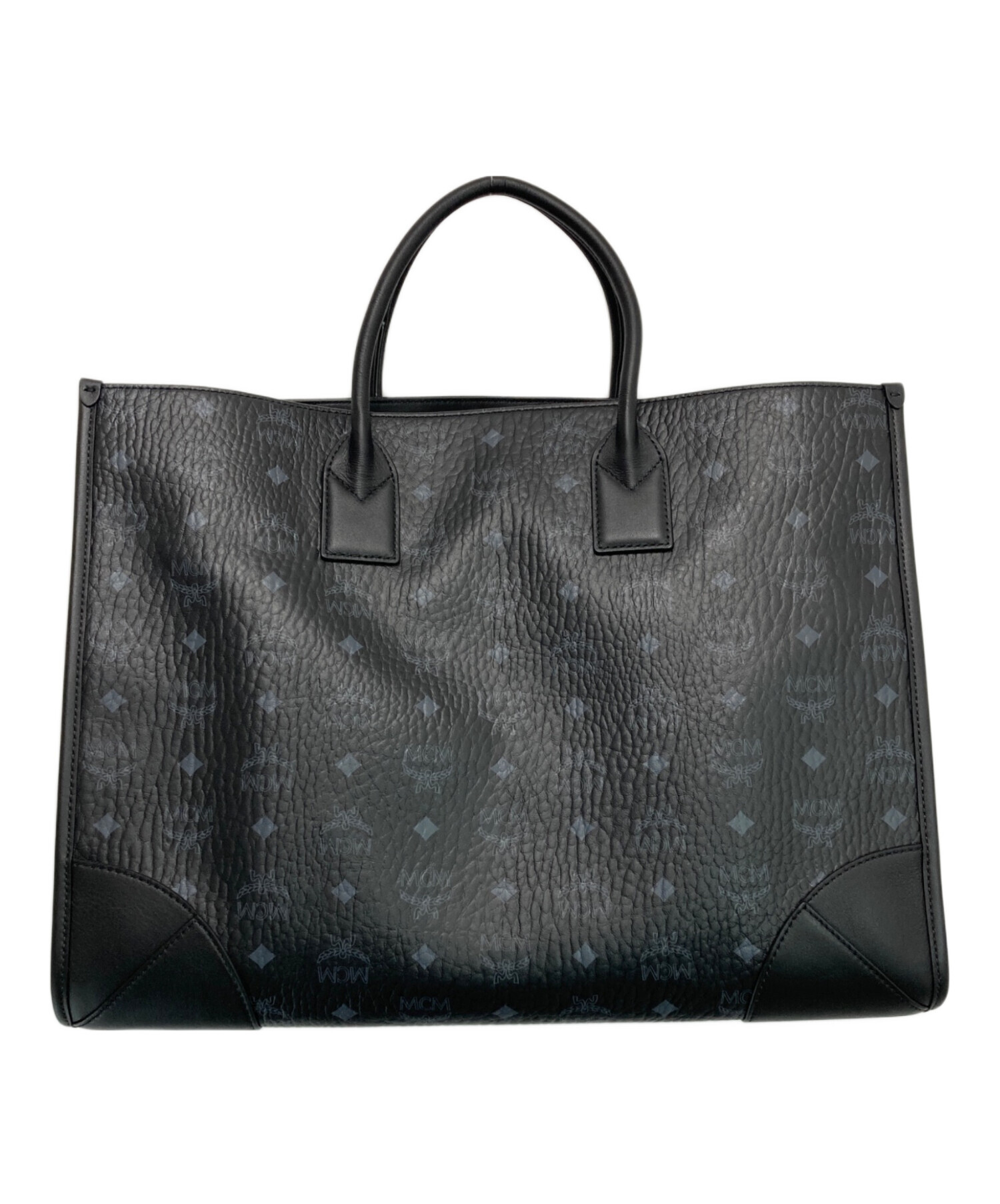 MCM トートバッグ　中古　正規品　本物 中古・古着通販】MCM (エムシーエム) トートバッグ ブラック｜ブランド