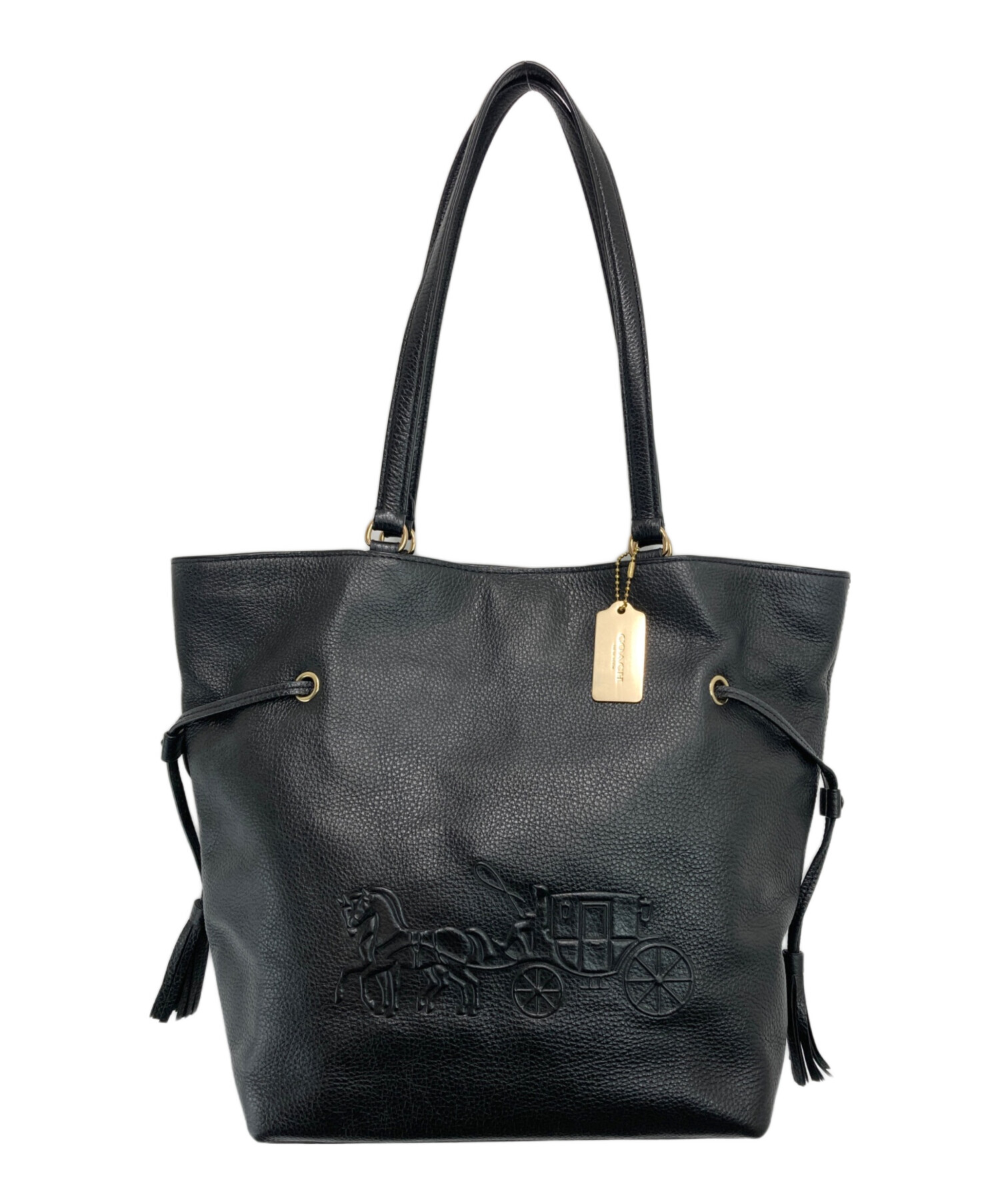 中古・古着通販】COACH (コーチ) アンディトートバッグ ブラック 