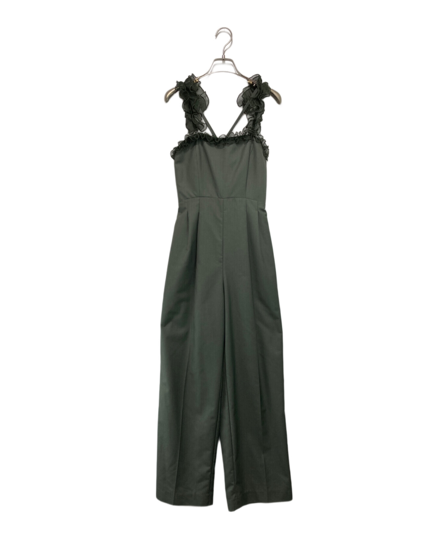 中古・古着通販】Ameri (アメリ) MEDI 2WAY FRILL ROMPERS グリーン