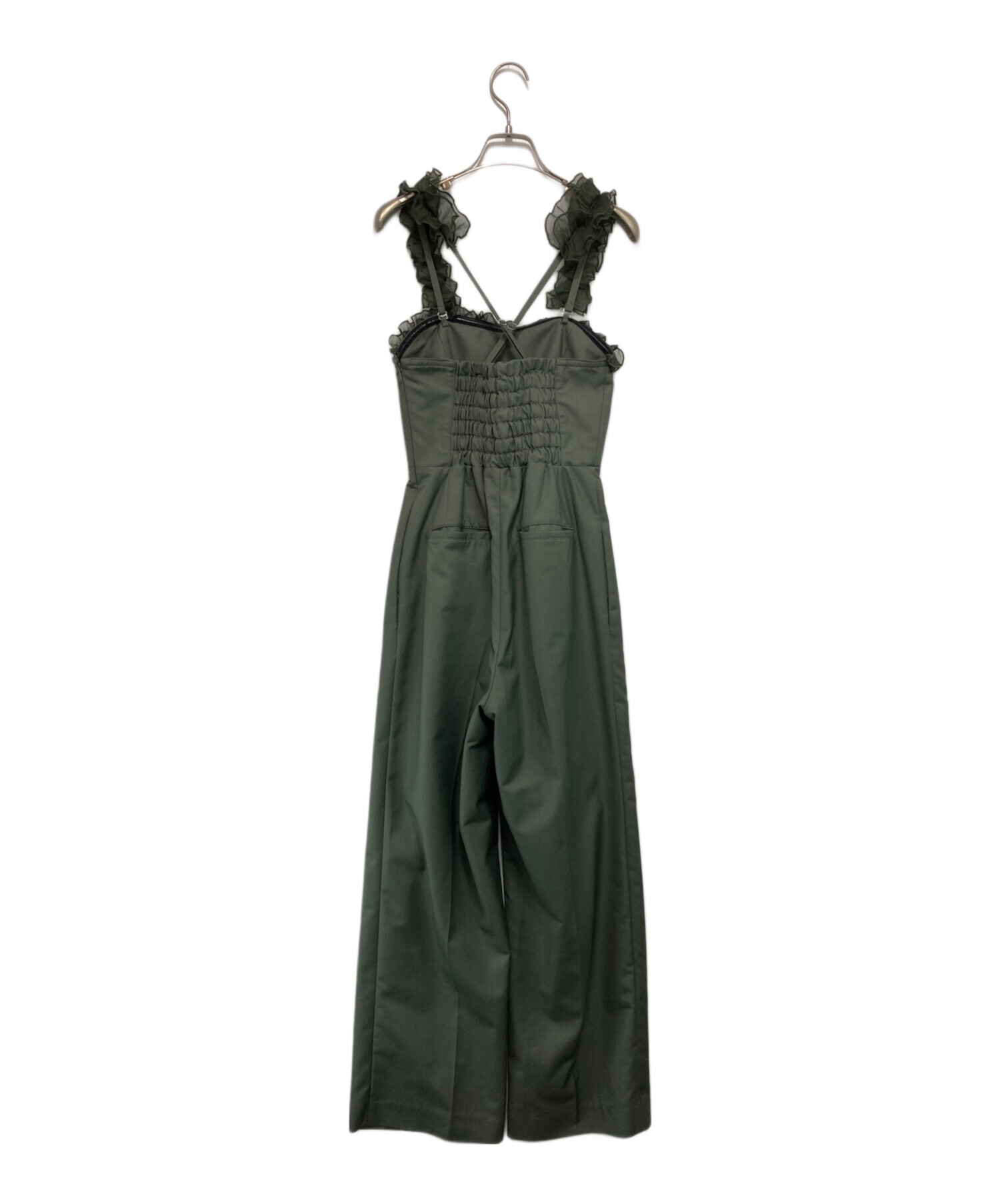 中古・古着通販】Ameri (アメリ) MEDI 2WAY FRILL ROMPERS グリーン 