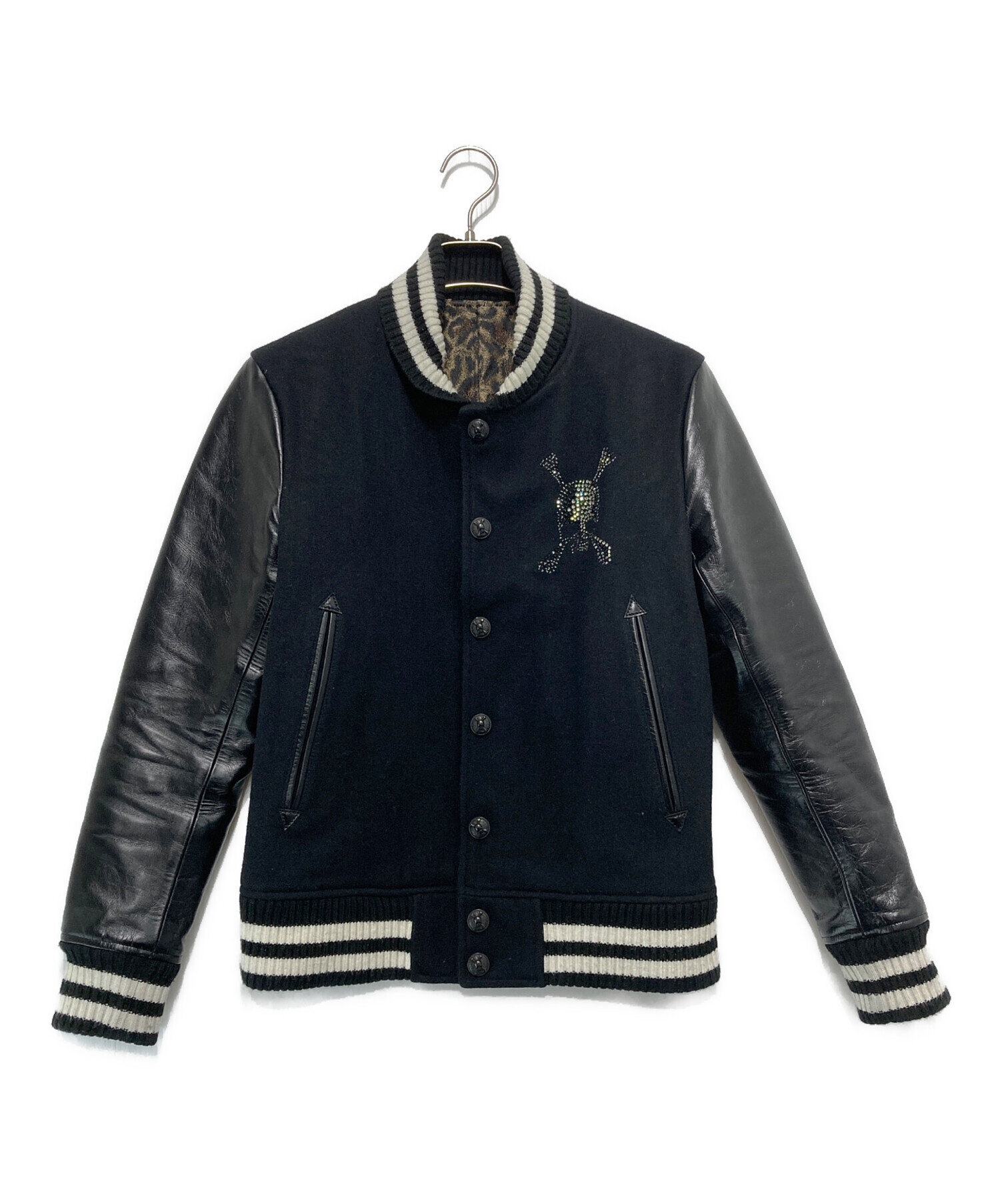 中古・古着通販】Roen (ロエン) STADIUM JACKET ブラック サイズ:S