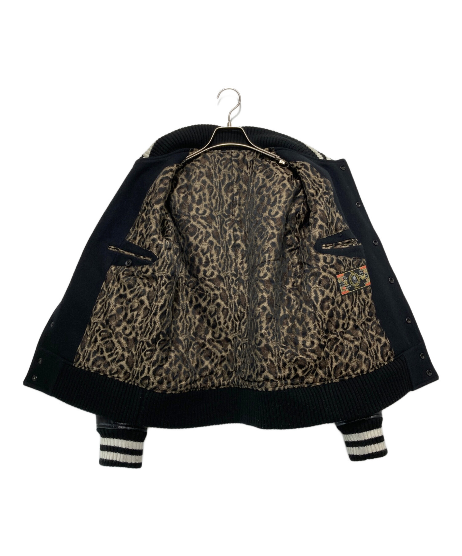 中古・古着通販】Roen (ロエン) STADIUM JACKET ブラック サイズ:S