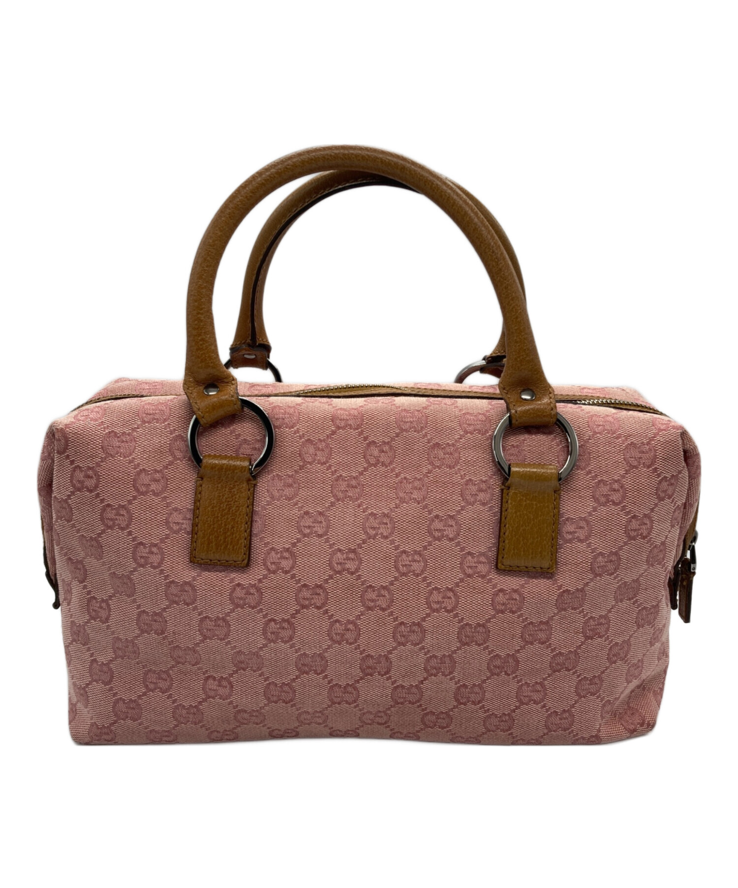 中古・古着通販】GUCCI (グッチ) GGキャンバス ハンドバッグ ピンク 