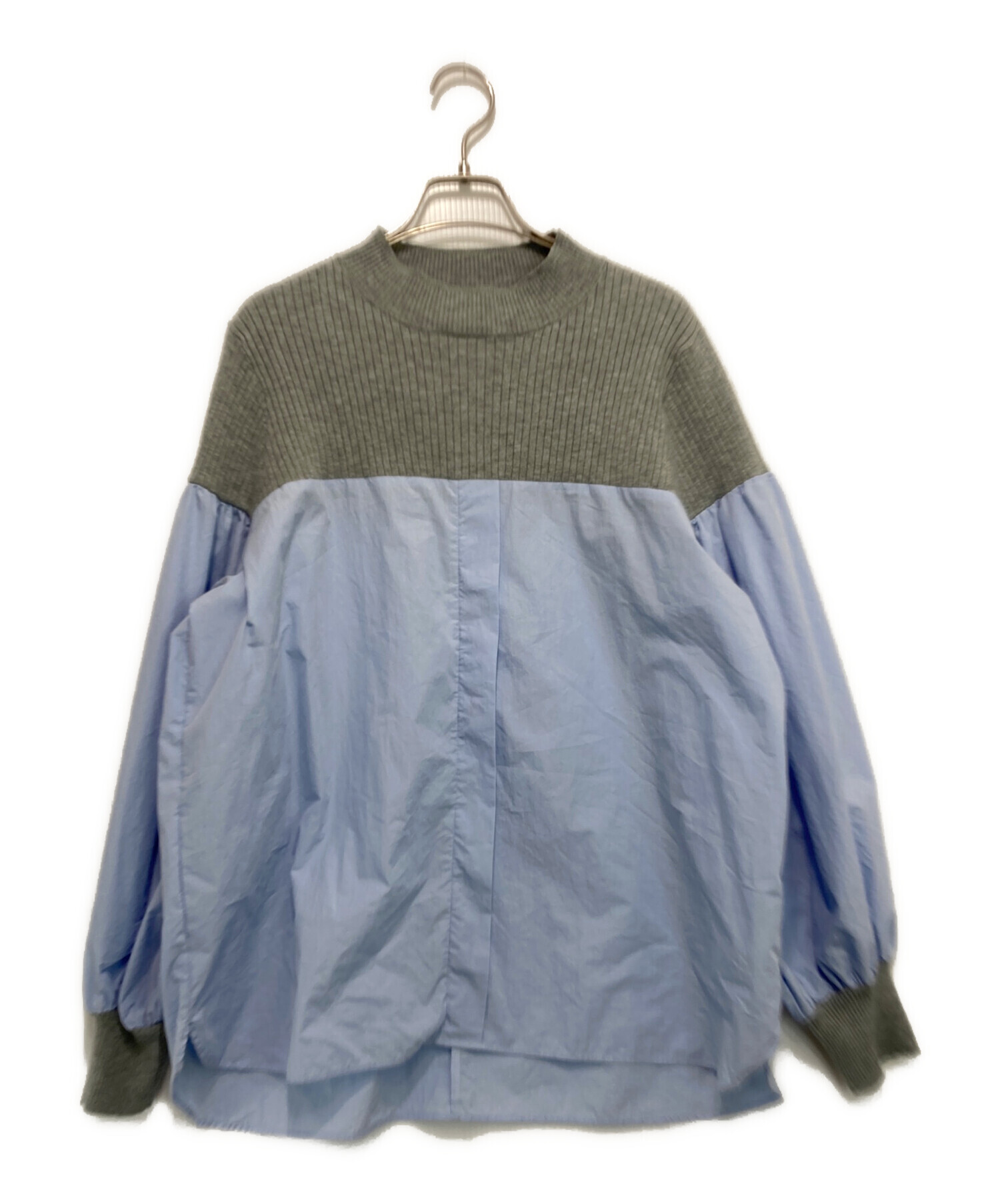 中古・古着通販】BEARDSLEY (ビアズリー) リブニットコンビシャツ 