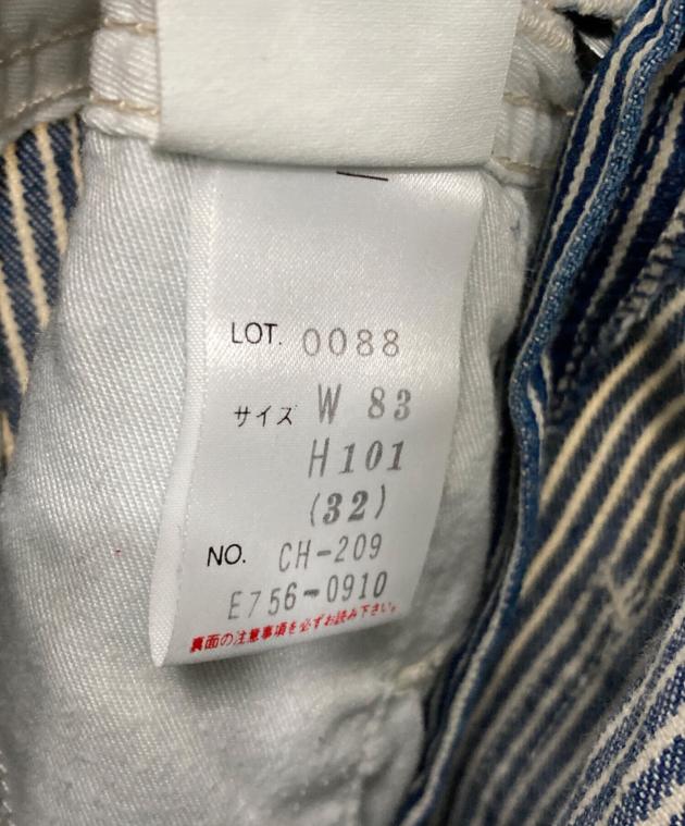 中古・古着通販】CarHartt (カーハート) ヒッコリーオーバーオール