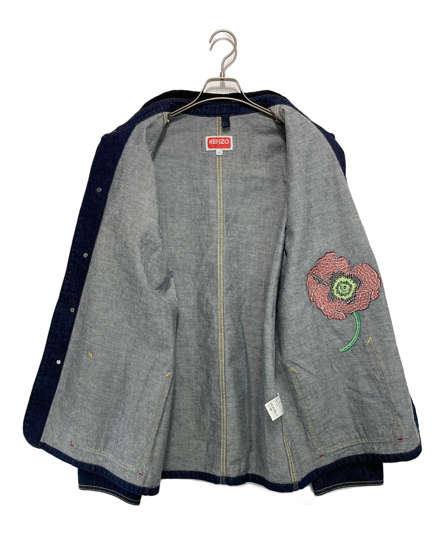 ネコ好き'KENZO POPPY' デニム ワークウエア ジャケット ネコ好き'KENZO POPPY' デニム ワークウエア ジャケット KENZO