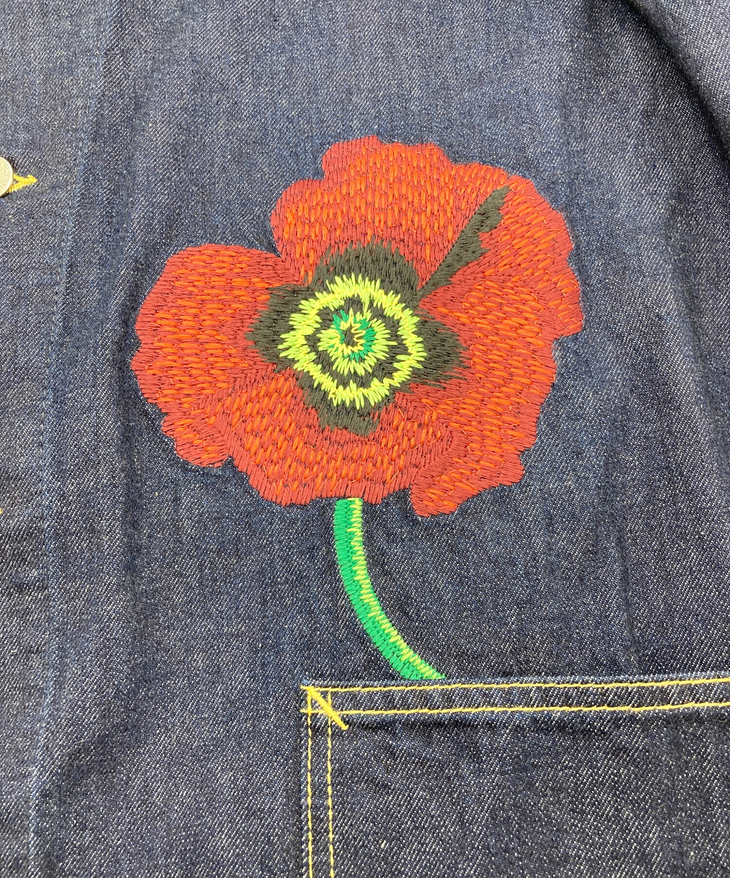 中古・古着通販】KENZO (ケンゾー) WORKWEAR DENIM JACKET POPPY