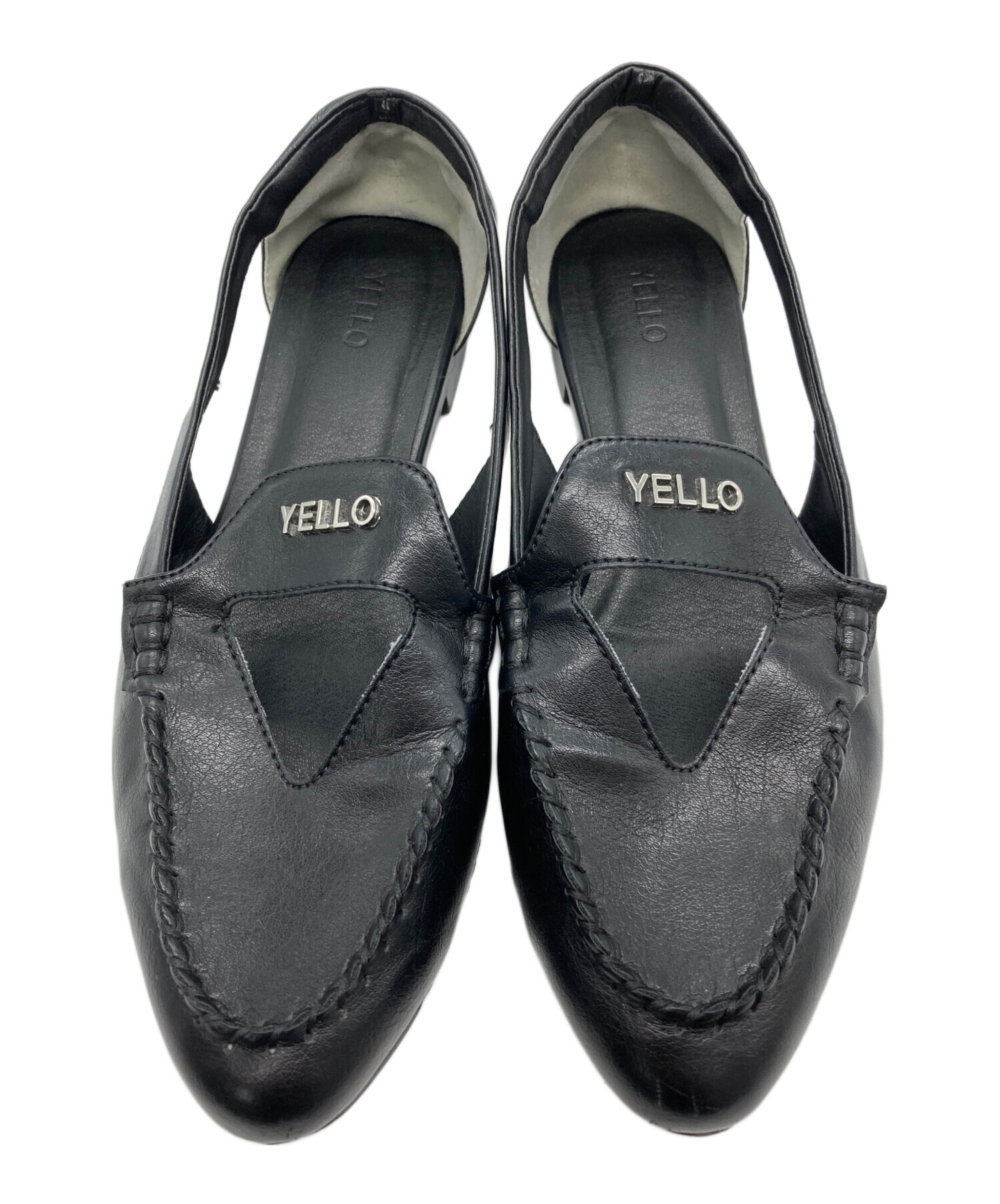 中古・古着通販】YELLO (イエロー) ローファー ブラック サイズ:L