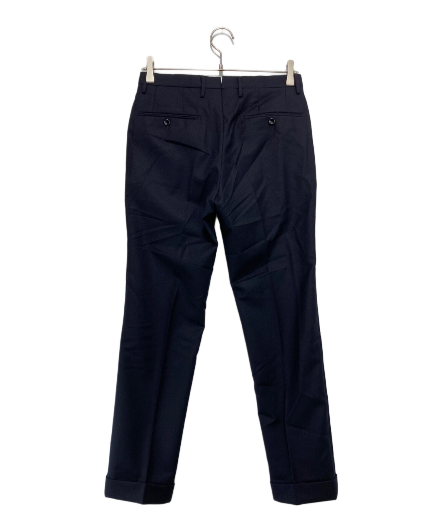 ○ INCOTEX インコテックス メンズ ネイビー チェック柄 スラックス