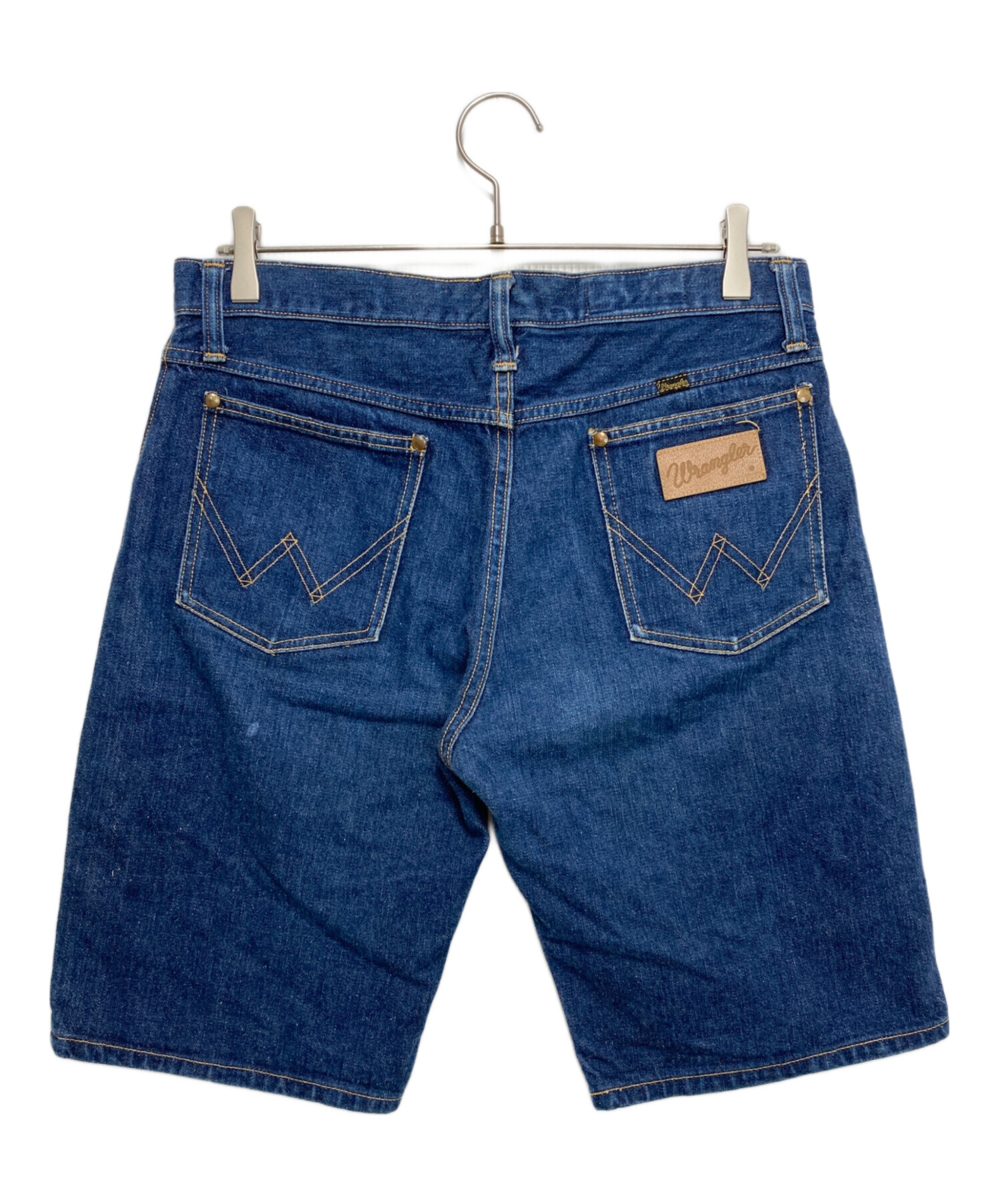 中古・古着通販】Wrangler (ラングラー) デニムハーフパンツ ネイビー 