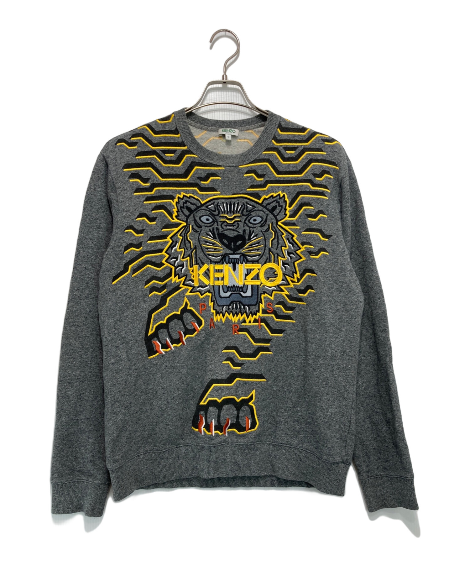 中古・古着通販】KENZO (ケンゾー) Geo Tiger Crew Sweat グレー 