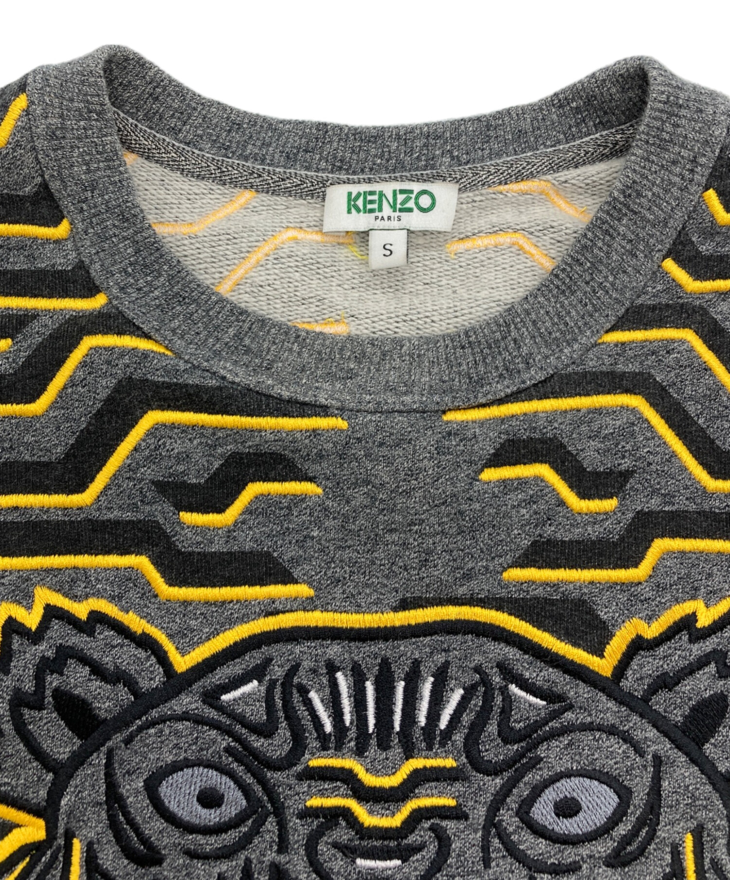 中古・古着通販】KENZO (ケンゾー) Geo Tiger Crew Sweat グレー 