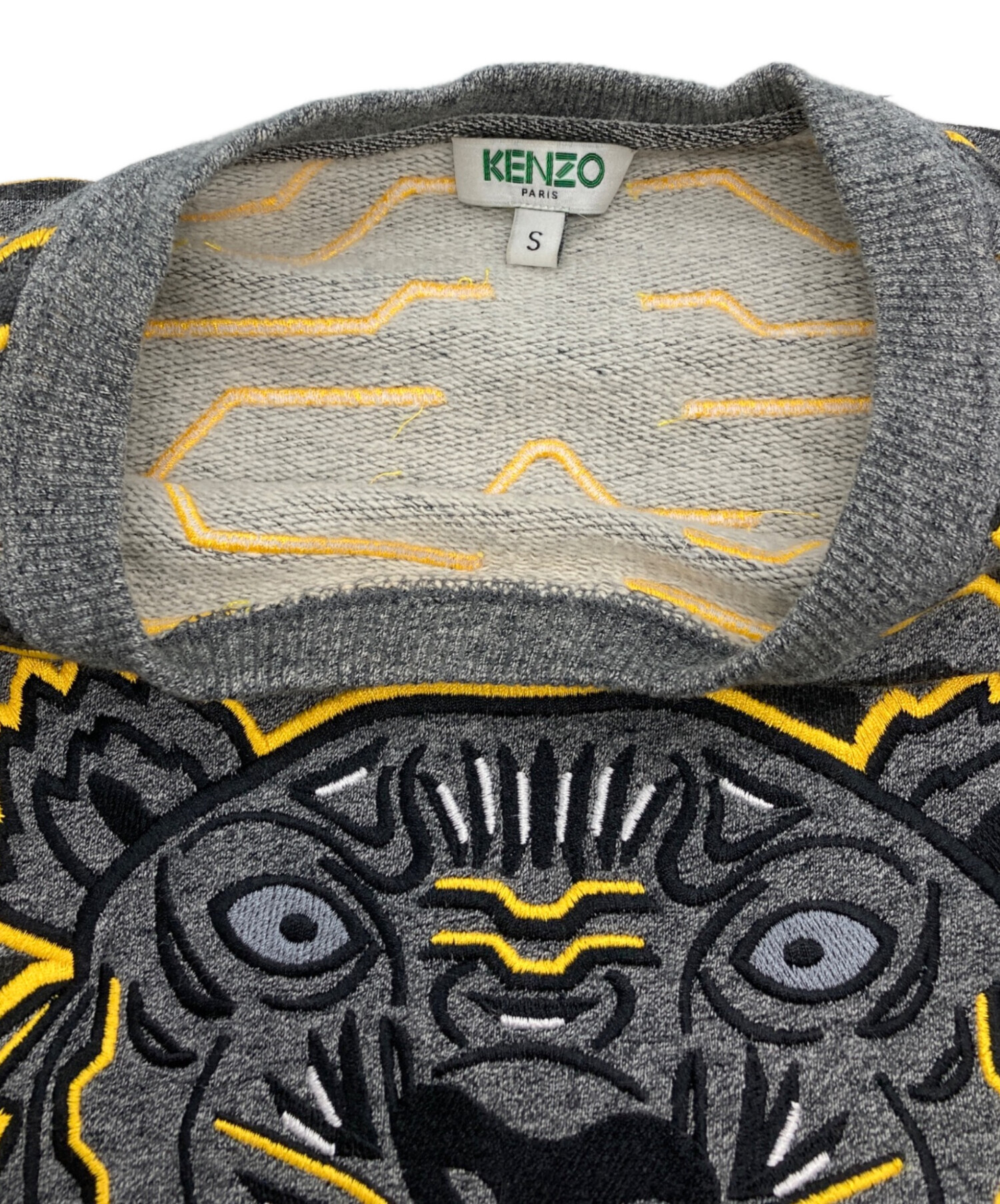 中古・古着通販】KENZO (ケンゾー) Geo Tiger Crew Sweat グレー 