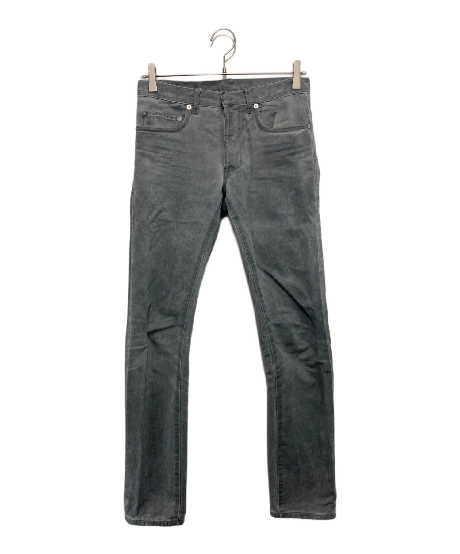 Dior グレー スキニーデニム 中古・古着通販】Dior Homme (ディオール オム) 加工ストレートスリム