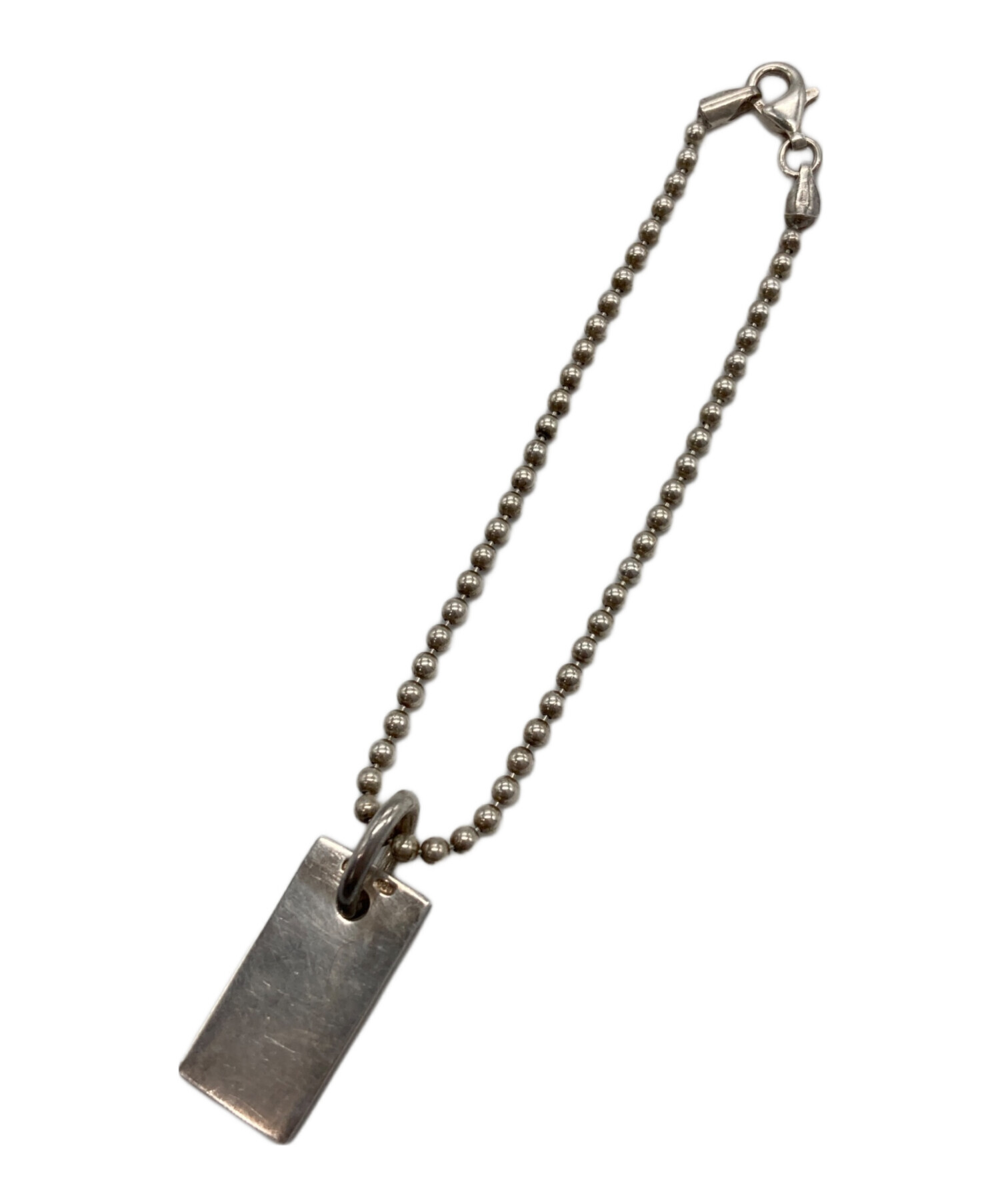 中古・古着通販】GUCCI (グッチ) シルバーボールチェーンブレスレット 