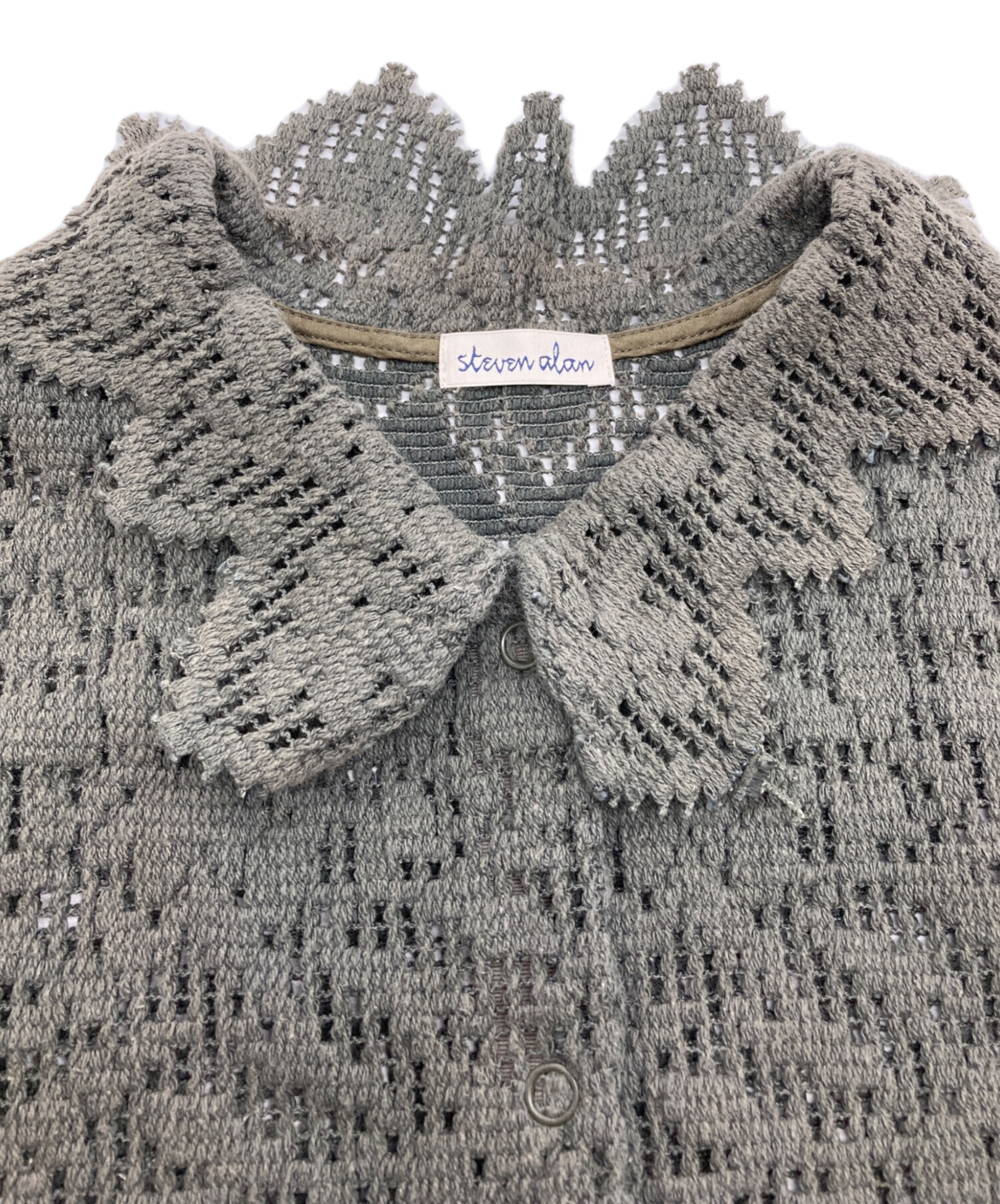 中古・古着通販】STEVEN ALAN (スティーブンアラン) LACE SHORT SLEEVE