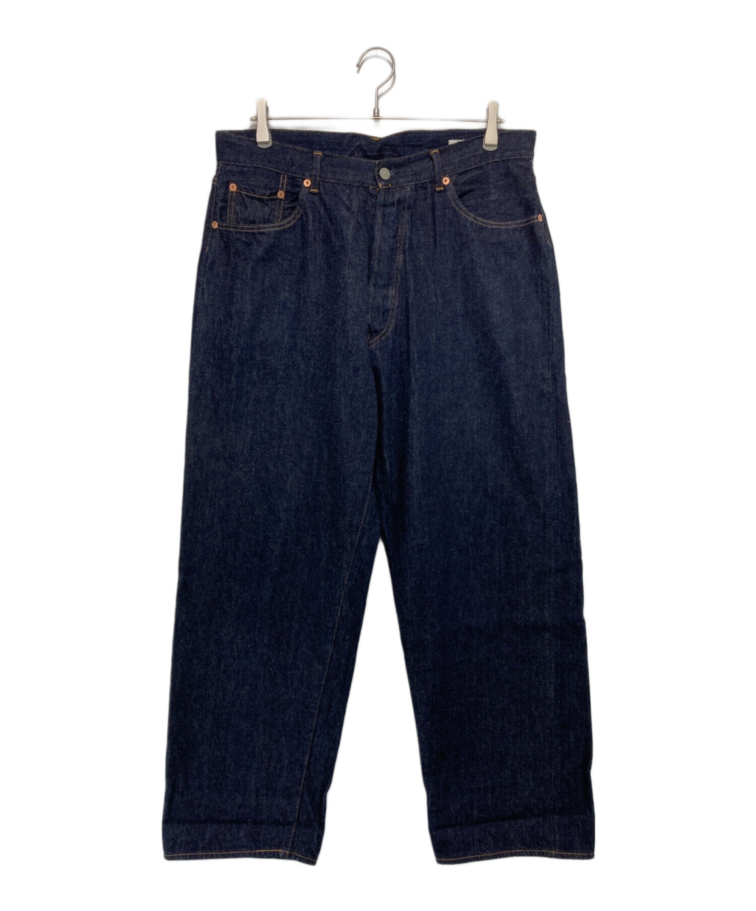 中古・古着通販】COMOLI (コモリ) デニム5Pパンツ ネイビー サイズ:2 