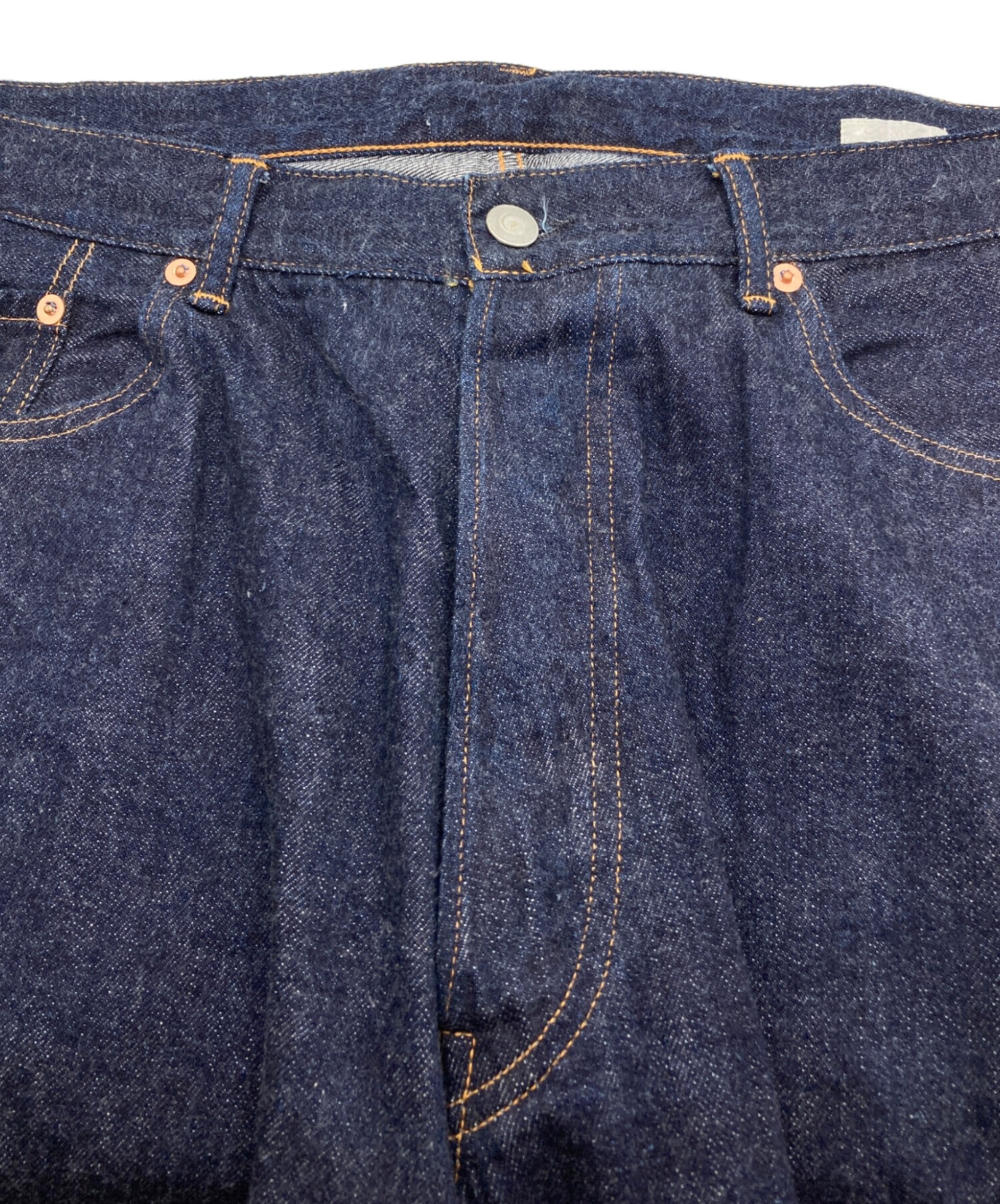中古・古着通販】COMOLI (コモリ) デニム5Pパンツ ネイビー サイズ:2 