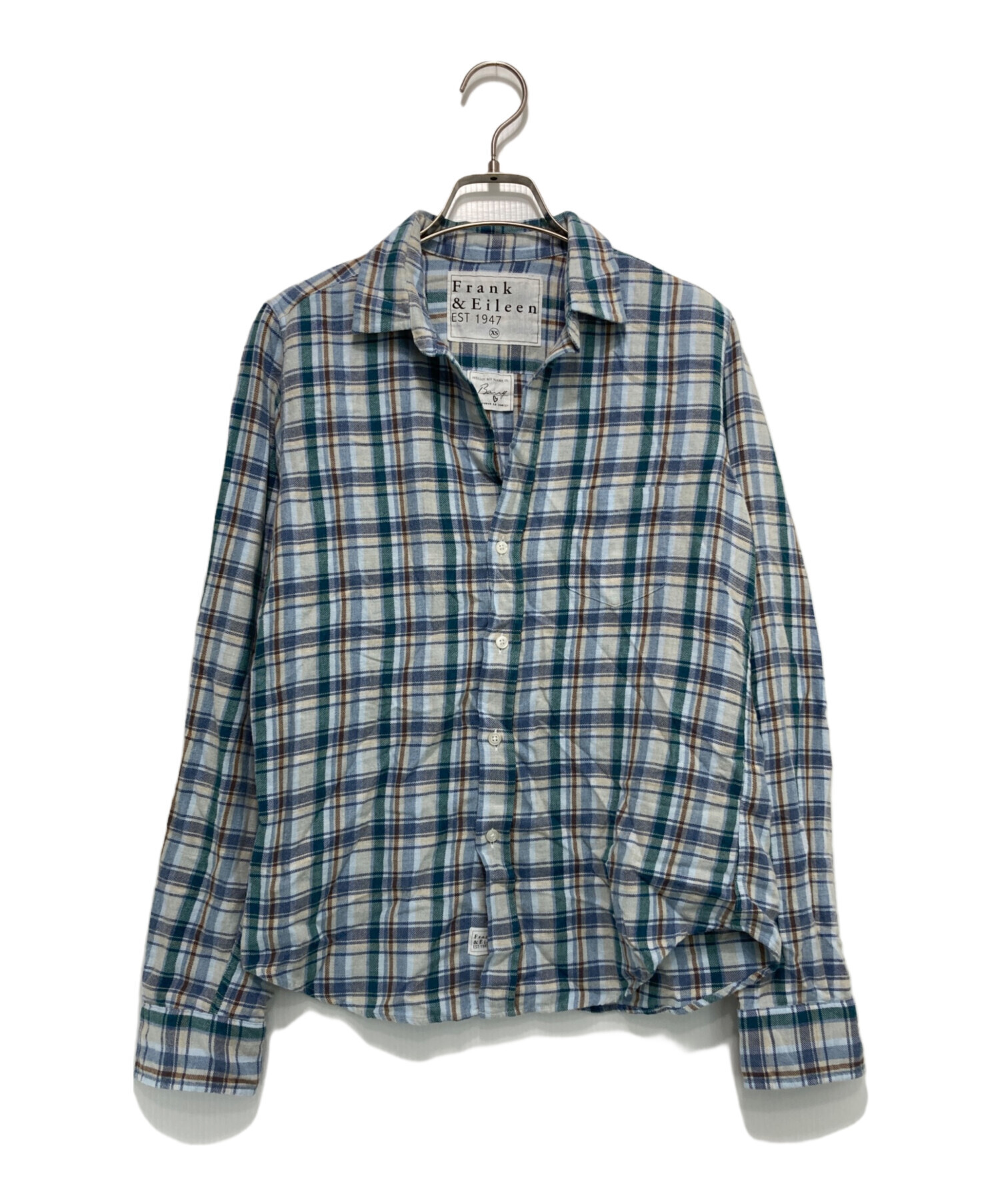 新品タグ付き Frank&Eileen BARRY チェックシャツ XS 【公式通販】