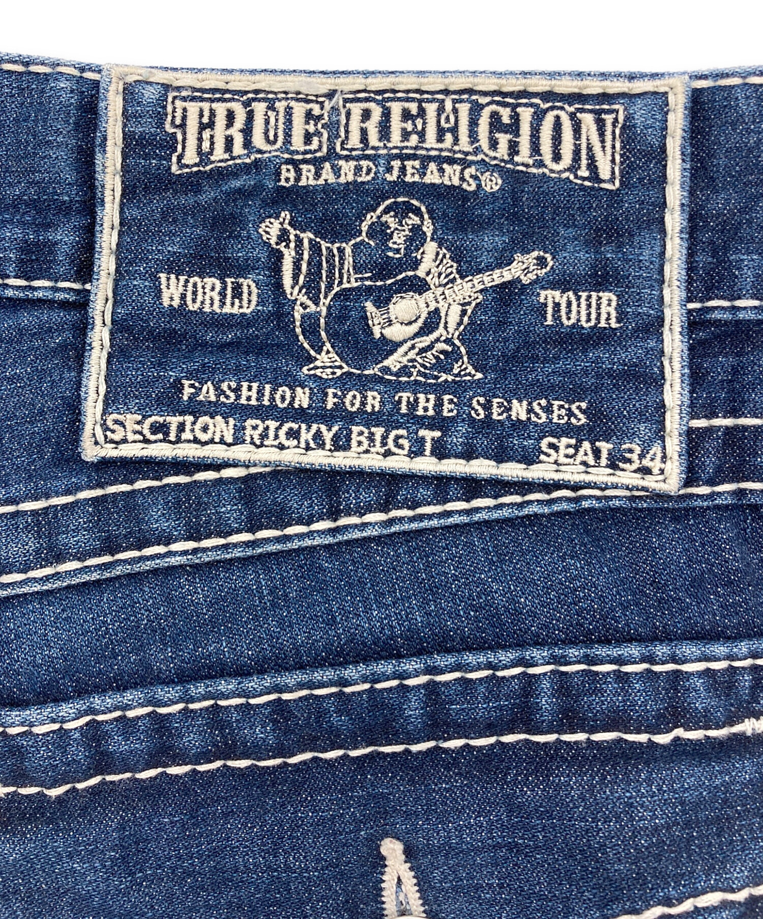 TRUE RELIGION RICKY 濃紺 34 メンズ デニム True Religion ストレート 