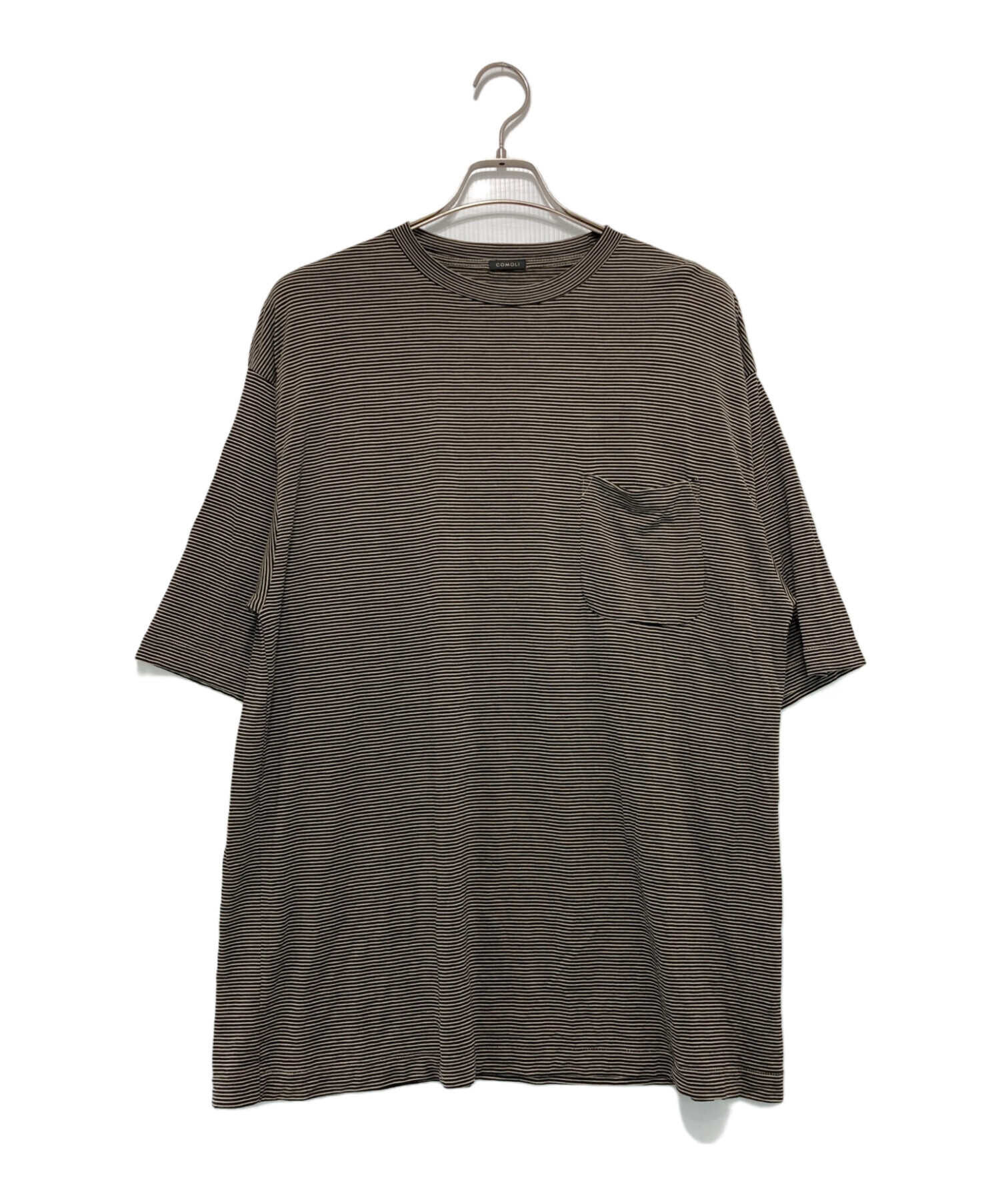 中古・古着通販】COMOLI (コモリ) サマーウール天竺Tシャツ ブラック 