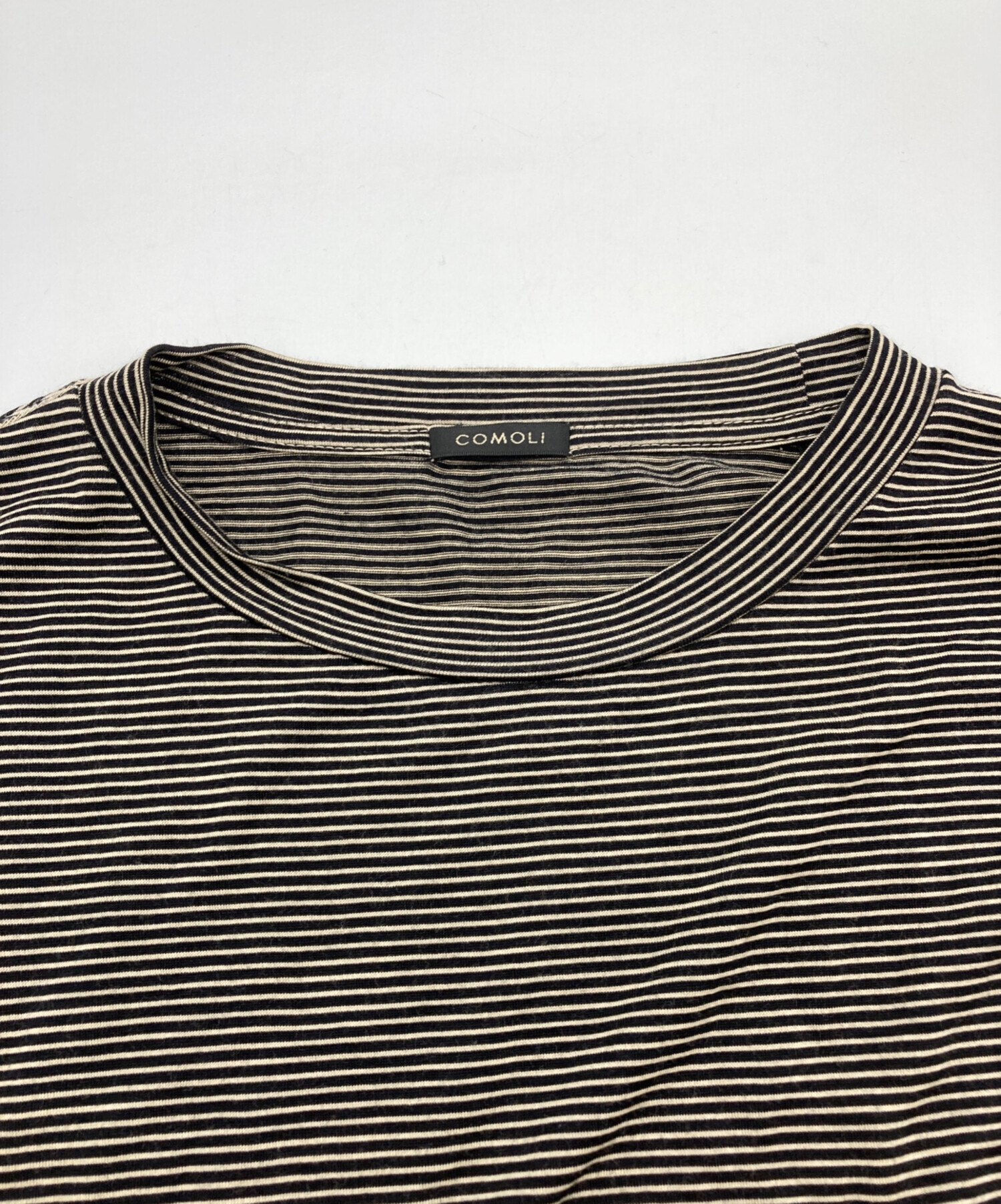中古・古着通販】COMOLI (コモリ) サマーウール天竺Tシャツ ブラック 