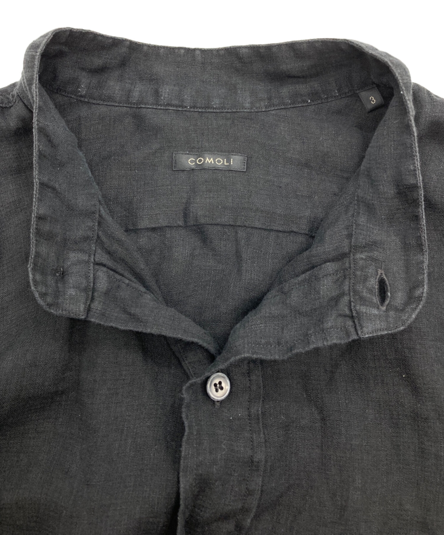 中古・古着通販】COMOLI (コモリ) リネンWクロス プルオーバーシャツ